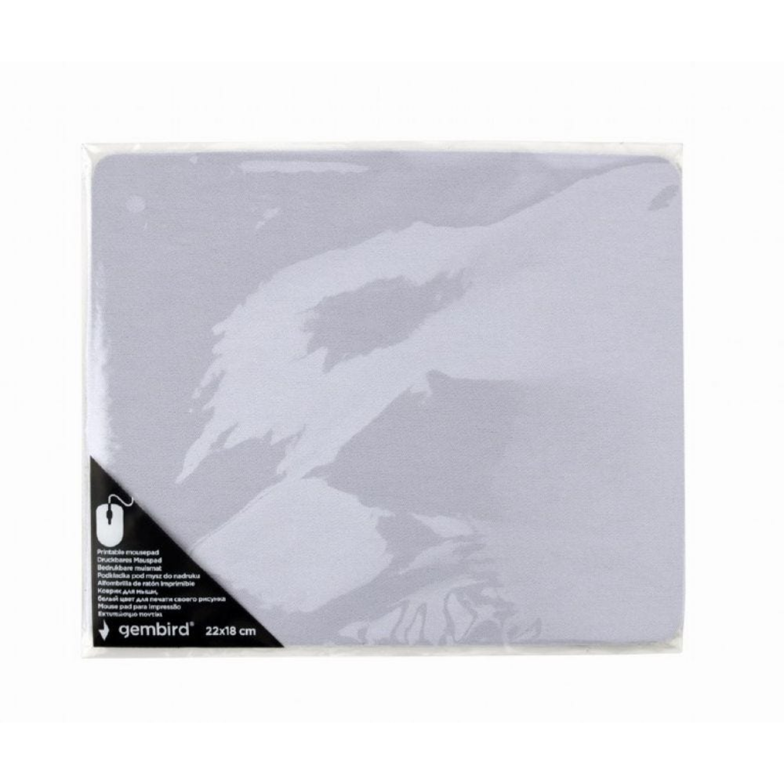 Gembird MP-PRINT-S Mousepad Small White