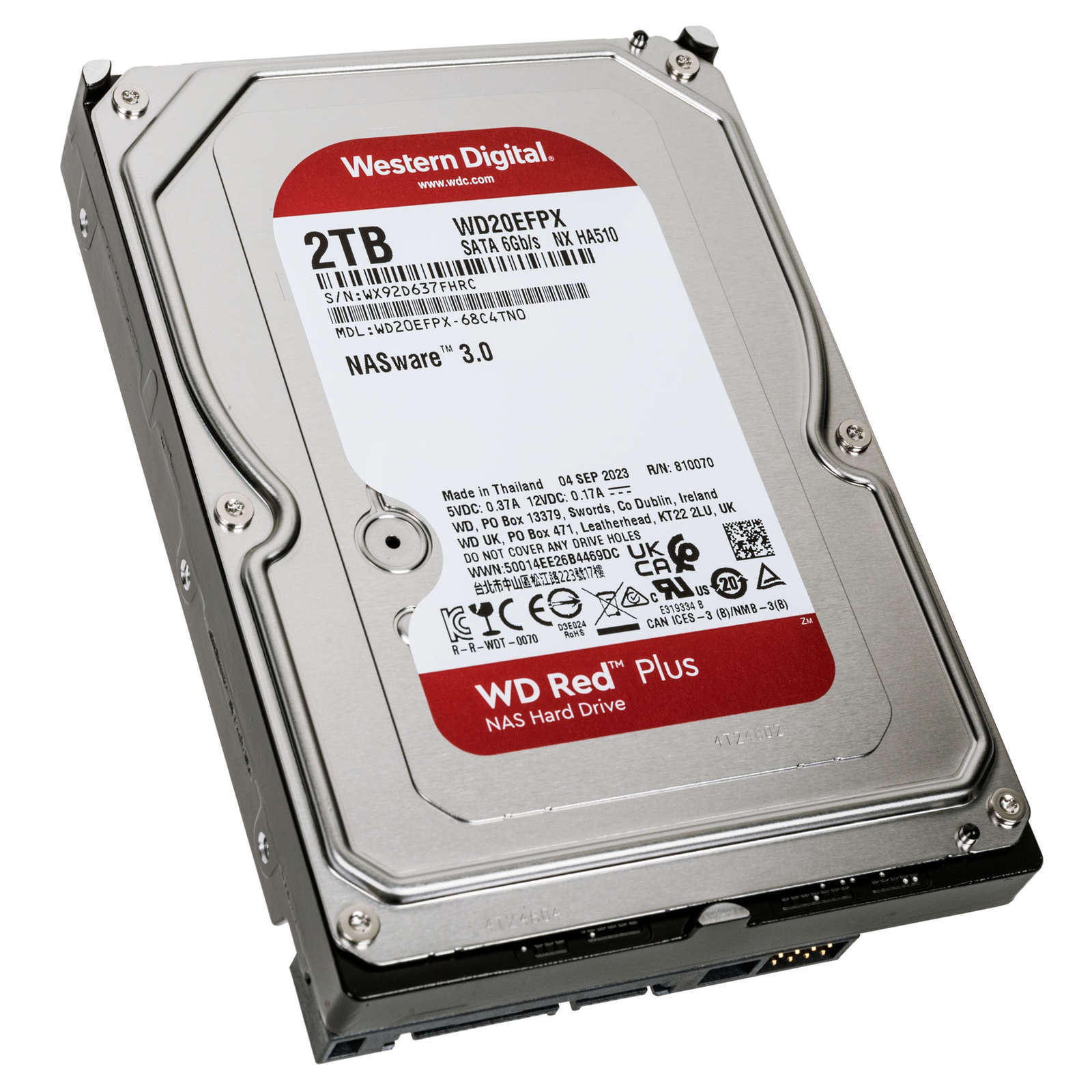 Western Digital Red Harddisk 20EFPX 2TB 3.5 SATA-600 5400rpm