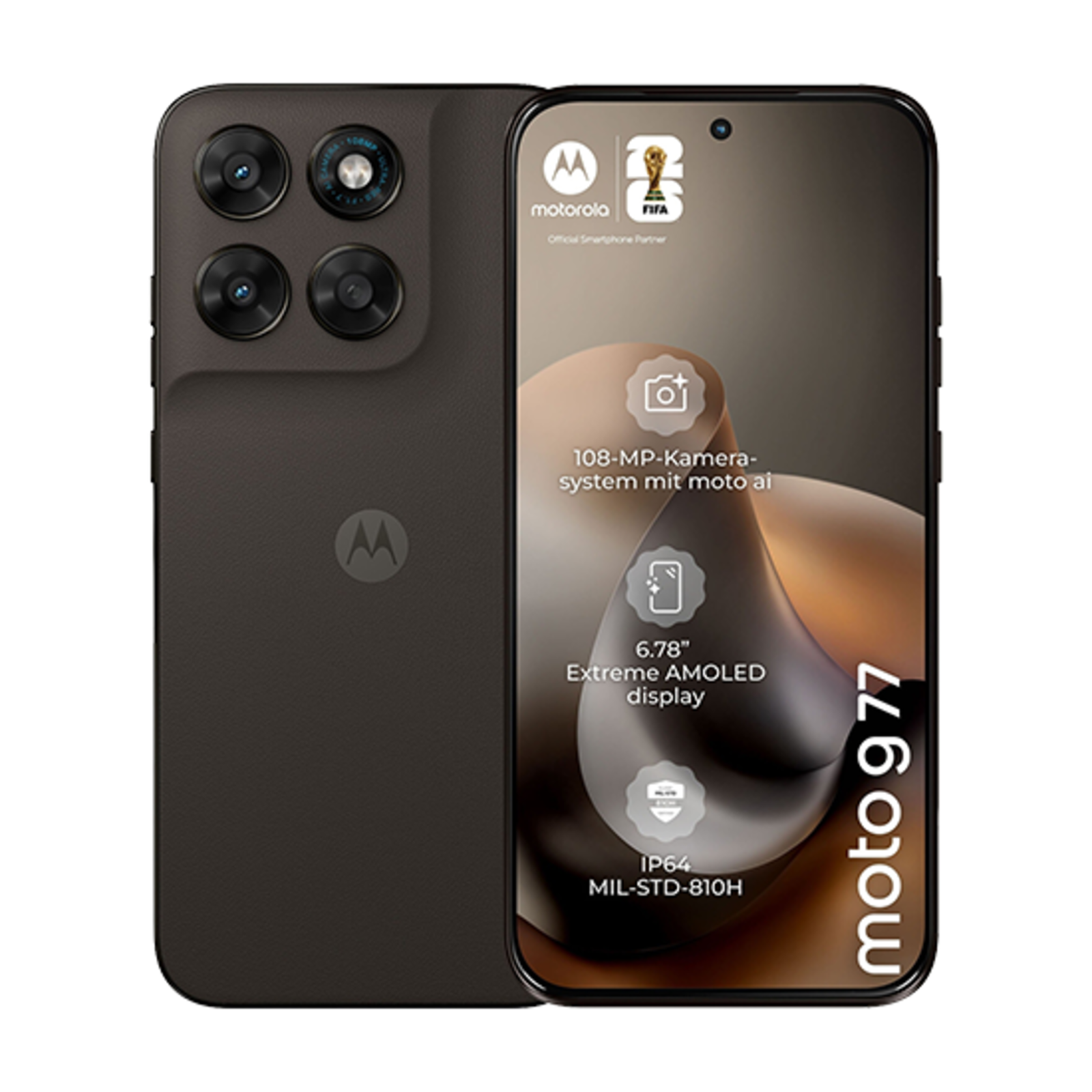 Motorola Moto G77 256GB Black olivee 17.22 Cm 6.78Inch AMOLED Display, Android 16, 108MP Dual Cam