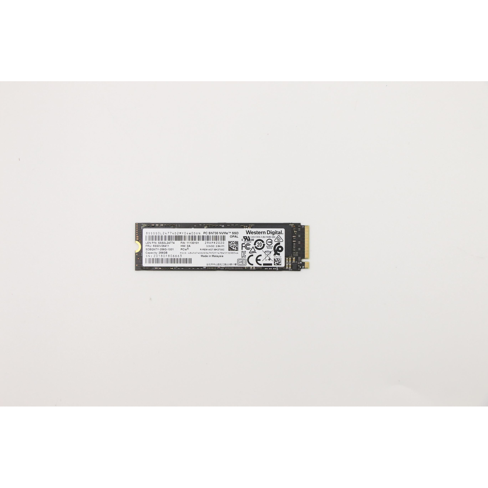 Lenovo 5SS0V26411 internal solid state drive 256 GB M.2 PCI Express 3.0