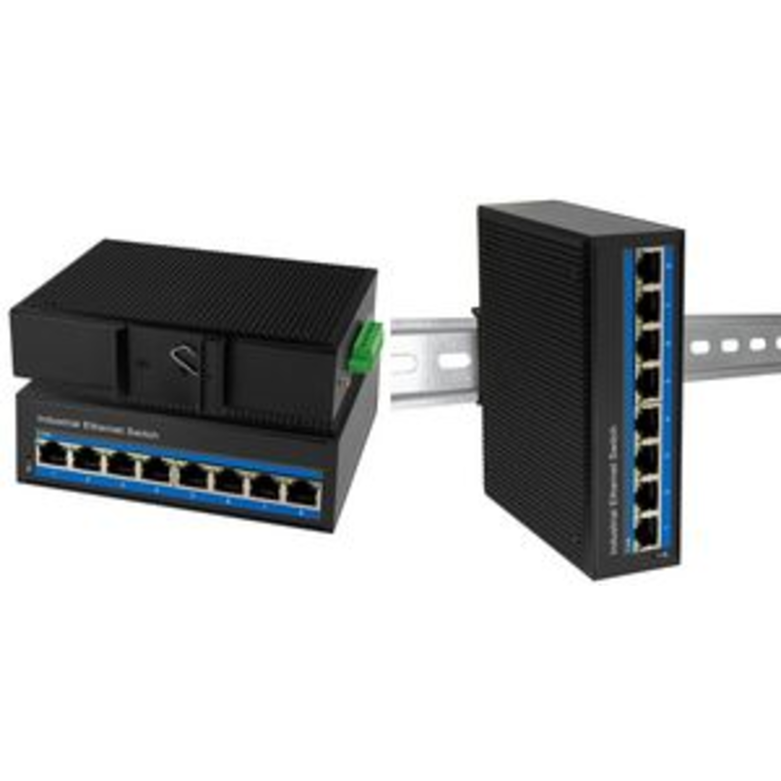 LogiLink Industrial Gigabit Ethernet Switch, 8-Port 10/100/1000 Mbps
