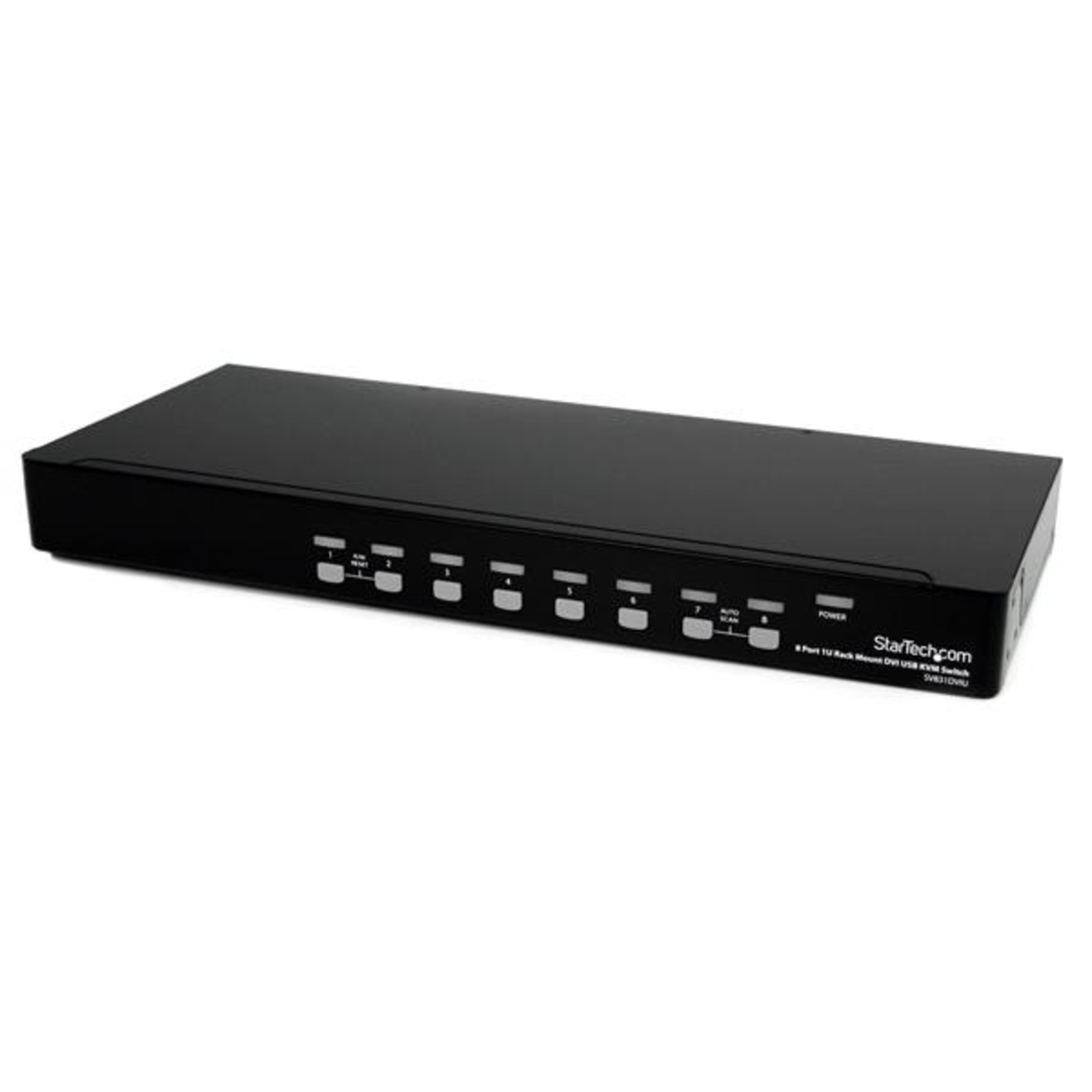 StarTech.com 8 Port 1U DVI USB KVM Switch 8-way DVI-I USB-B Switch for Rack Mounting