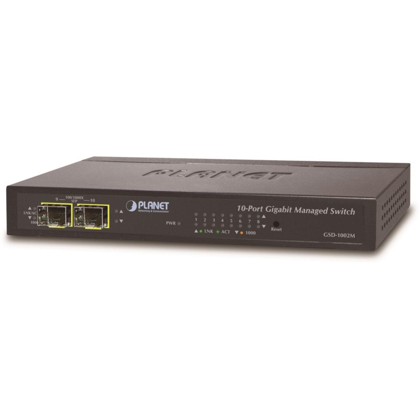 PLANET 8-GE + 2-SFP Managed Desktop Switch