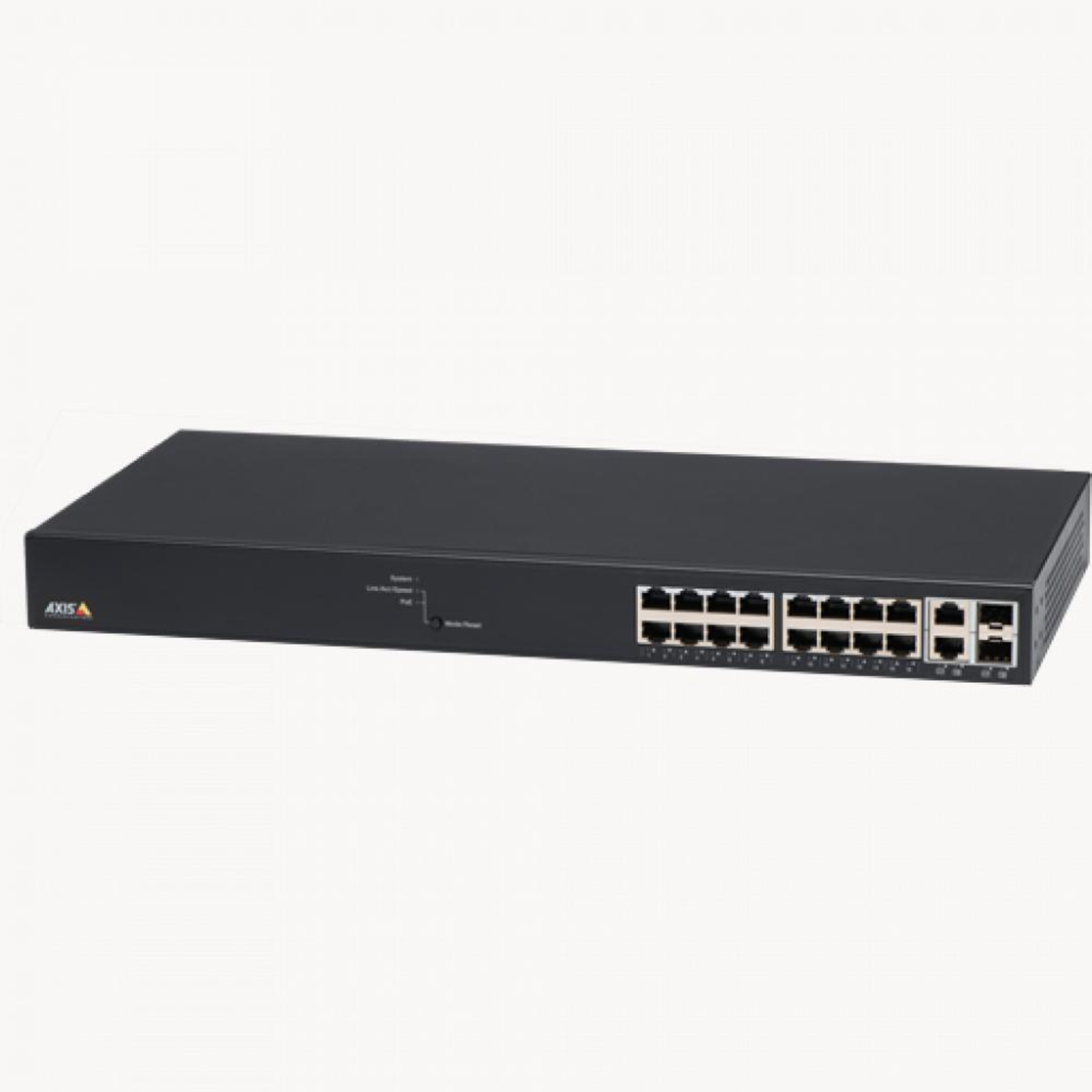 Axis Communications Gigabit Switch Managed 16 PoE+ Ports 2x SFP/RJ45 Uplinks 240W PoE 19 Inch 1U
