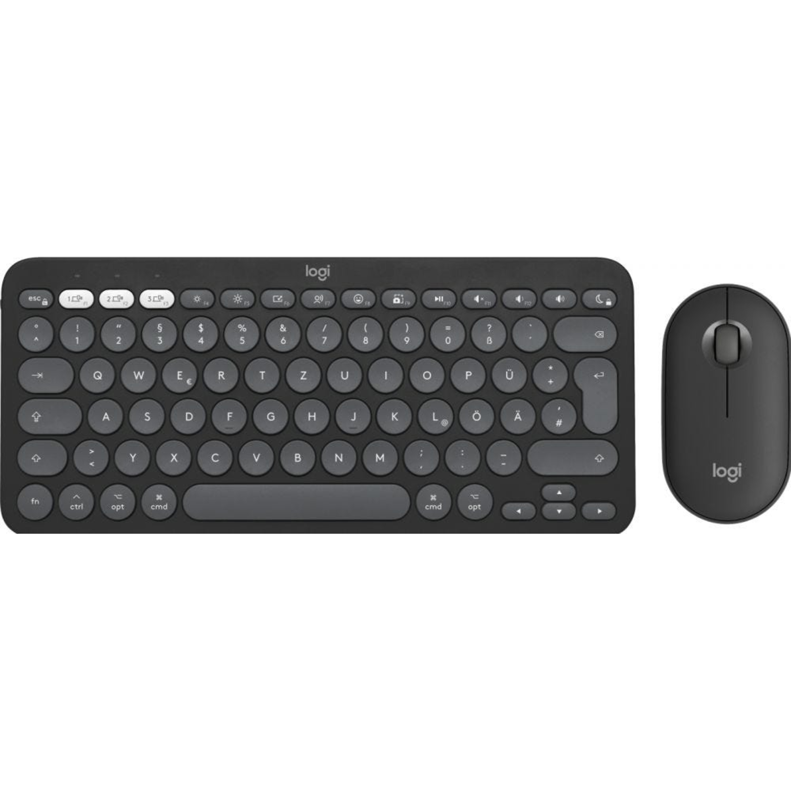 Logitech Pebble 2 Combo for Mac Keyboard And Mouse Set (920-012208)QWERTZ
