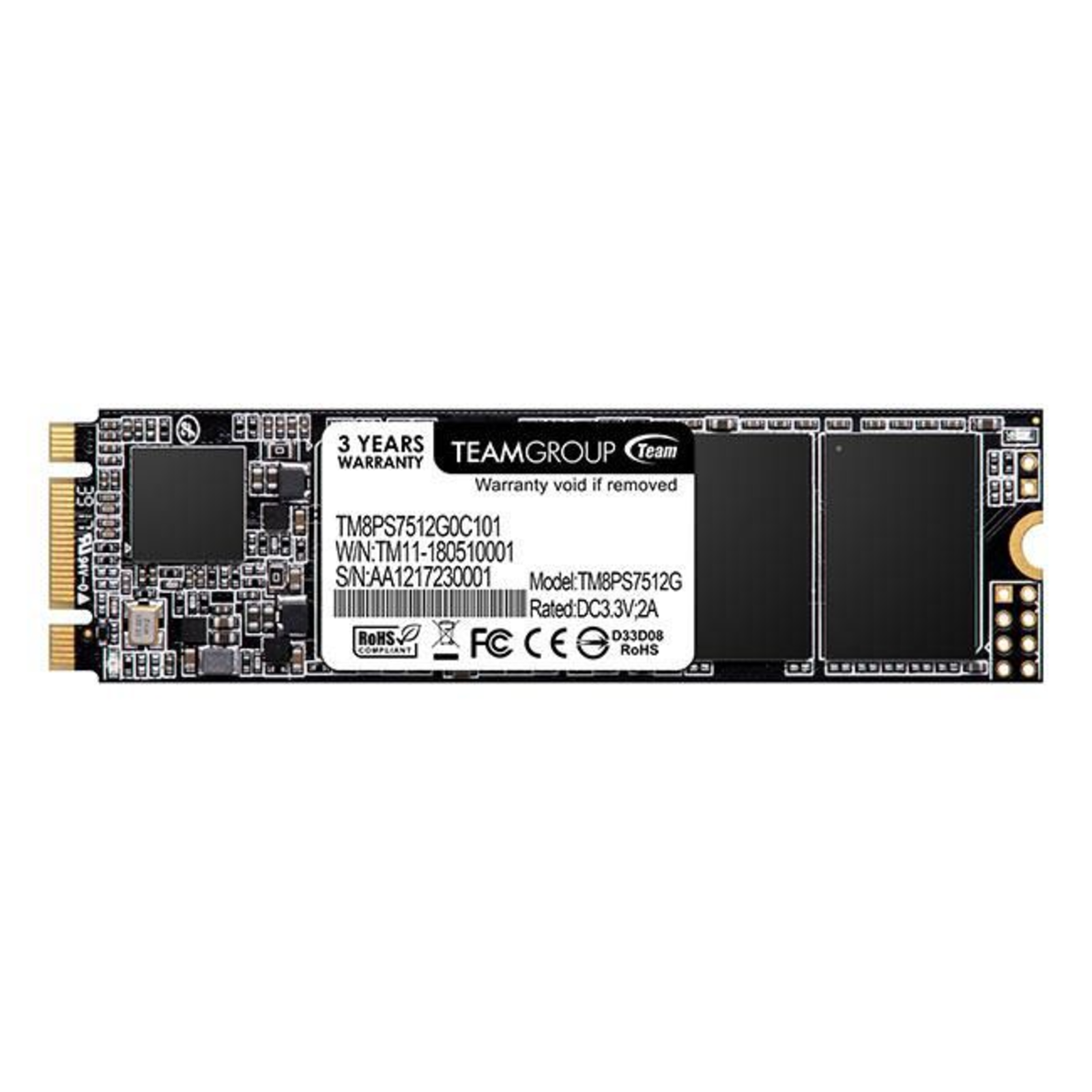 TEAMGROUP SSD MS30 512 GB Internal M.2 2280