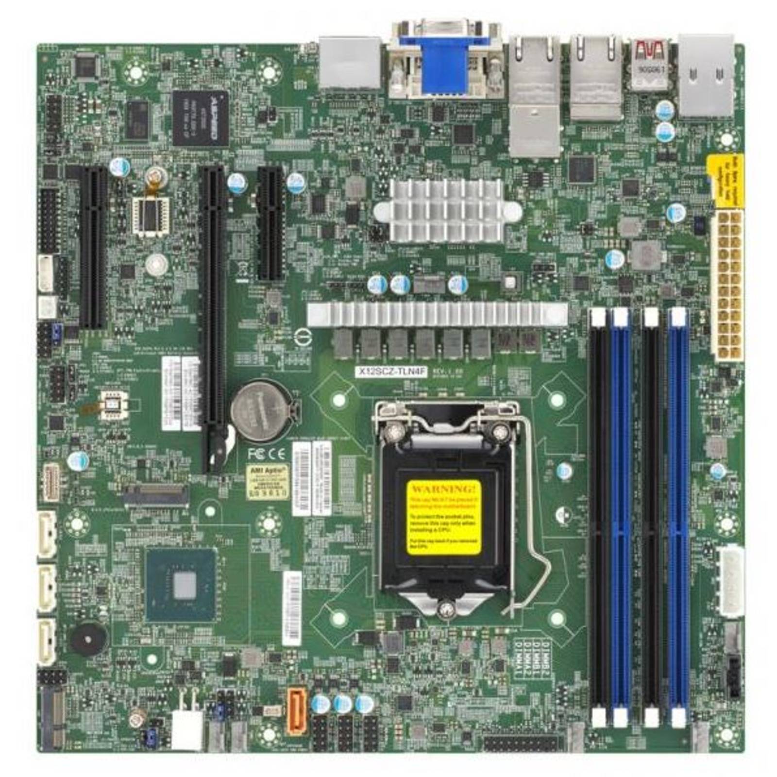 SUPERMICRO X12SCZ-TLN4F Motherboard Micro ATX LGA1200 Socket W480E USB 3.2 Gen 2 X 10 Gigabit LAN
