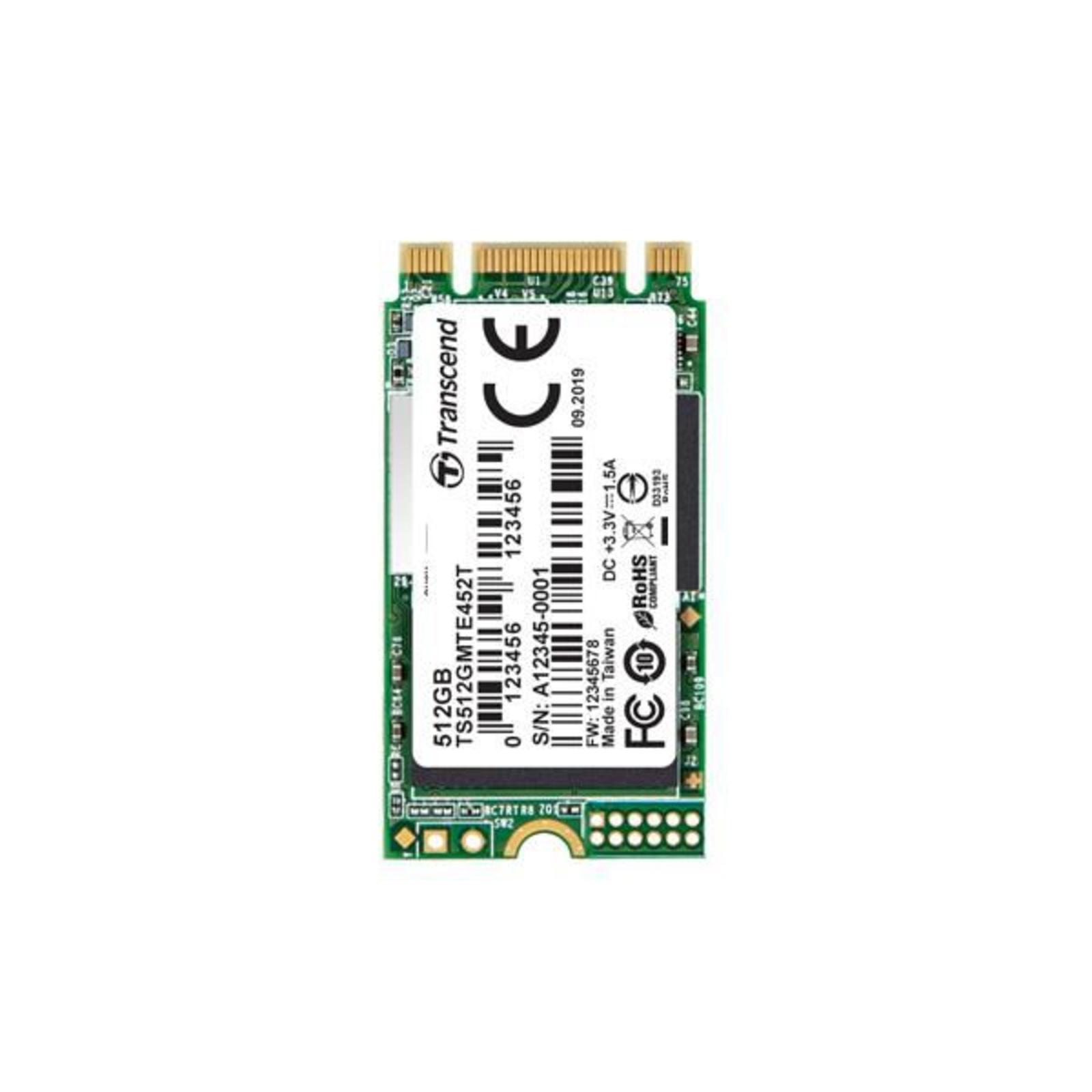 Transcend MTE452T-I SSD 256 GB Internal M.2 2242 (double-sided)