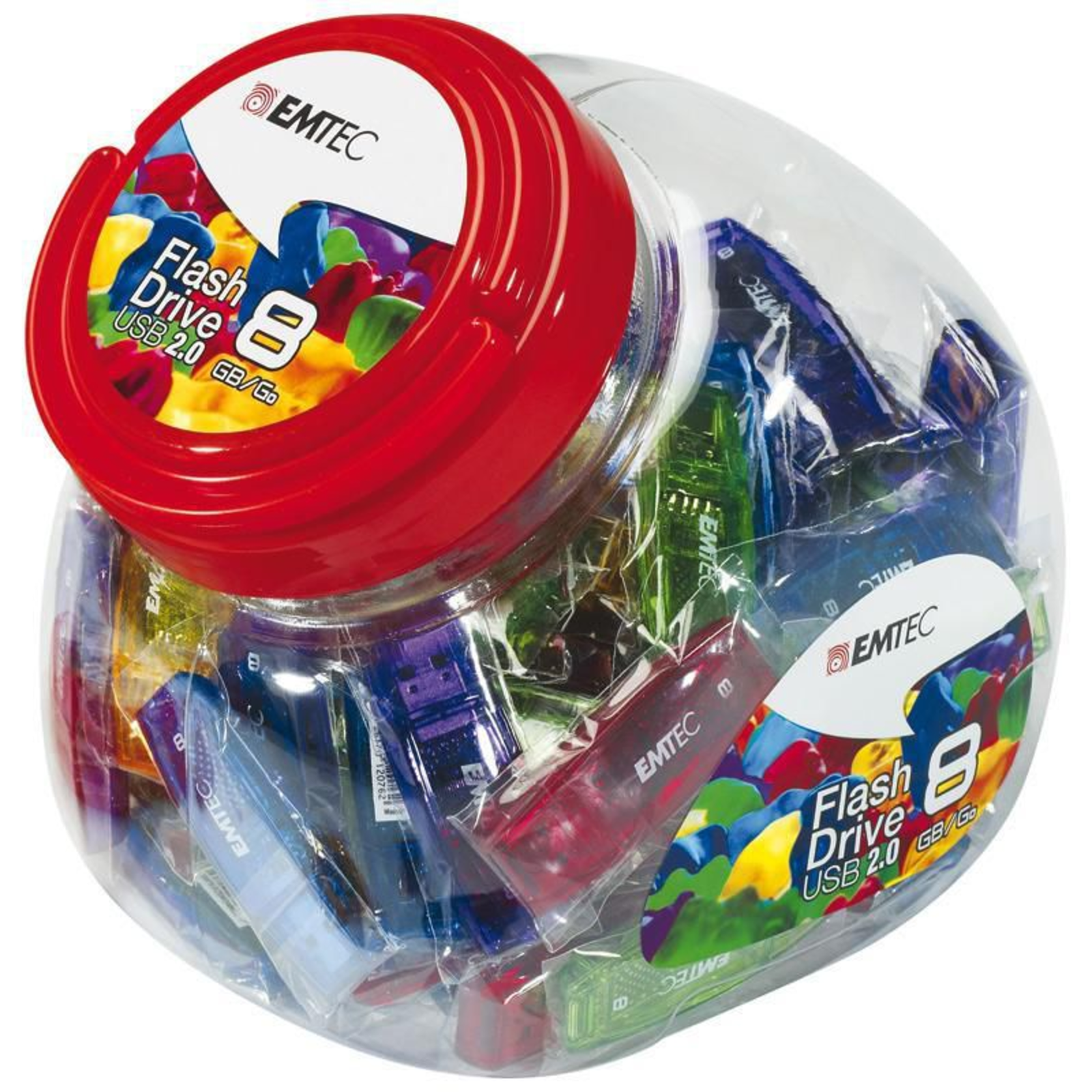 Emtec USB2.0 C410 32GB Candy Jar 80 Pces
