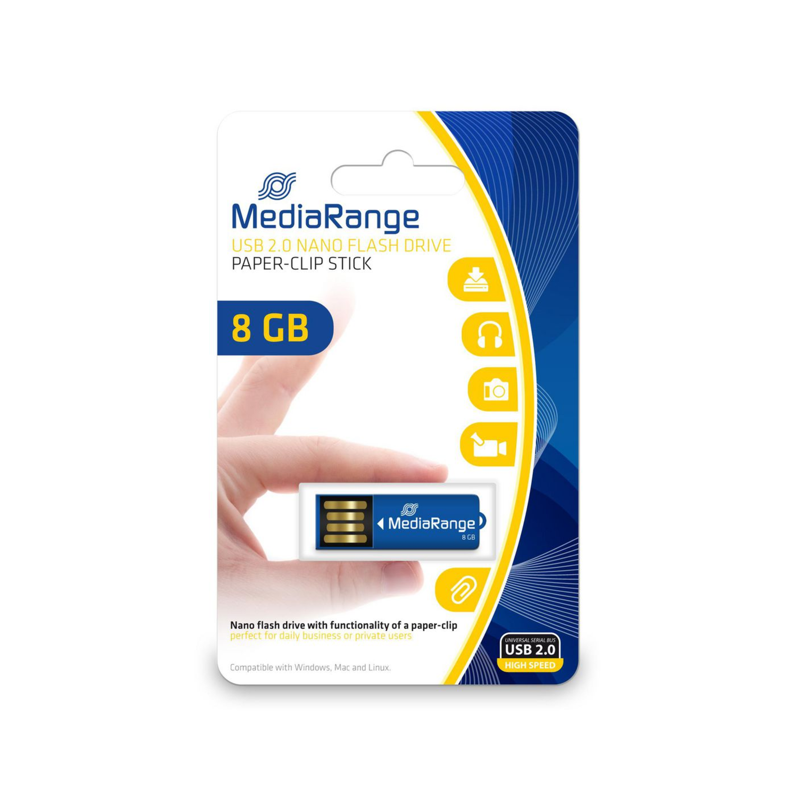 MEDIARANGE Nano USB Flash Drive 8 GB USB 2.0