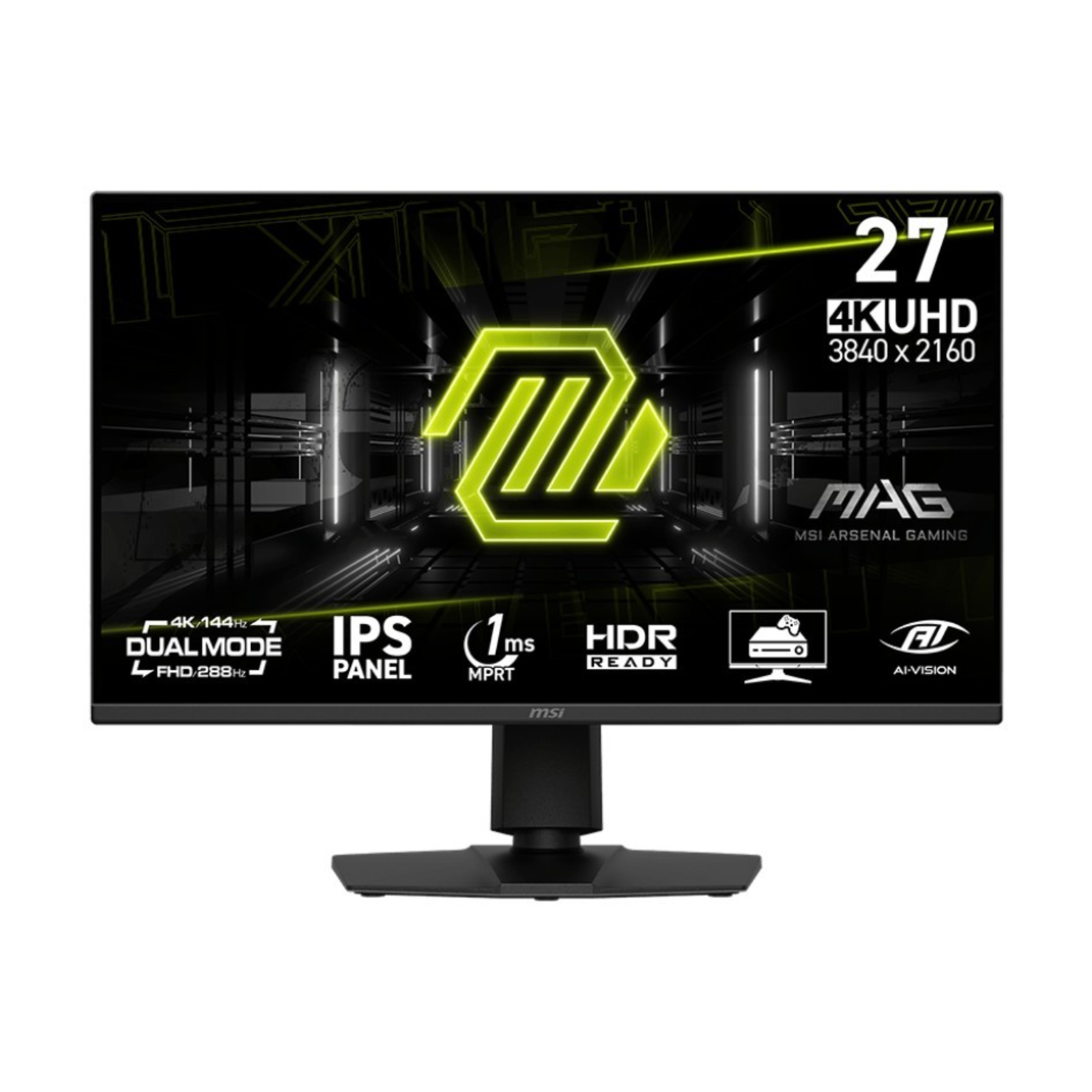 MSI MAG 275UPD E14 Gaming Monitor 4K UHD Dual Mode Dual Mode for UHD at 144Hz And FHD at 288Hz