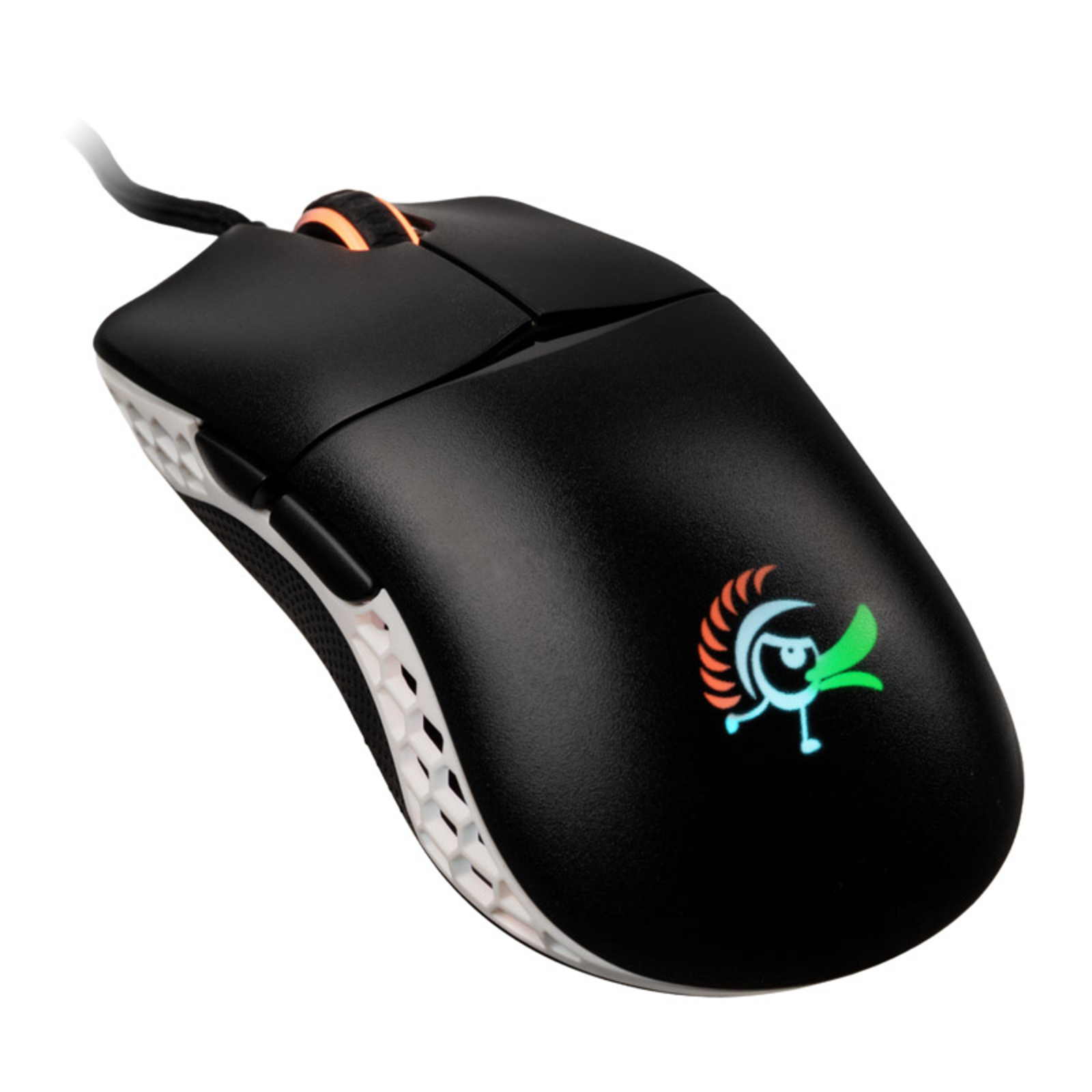 Ducky Feather Gaming Mouse ARGB Huano Switches Black/white