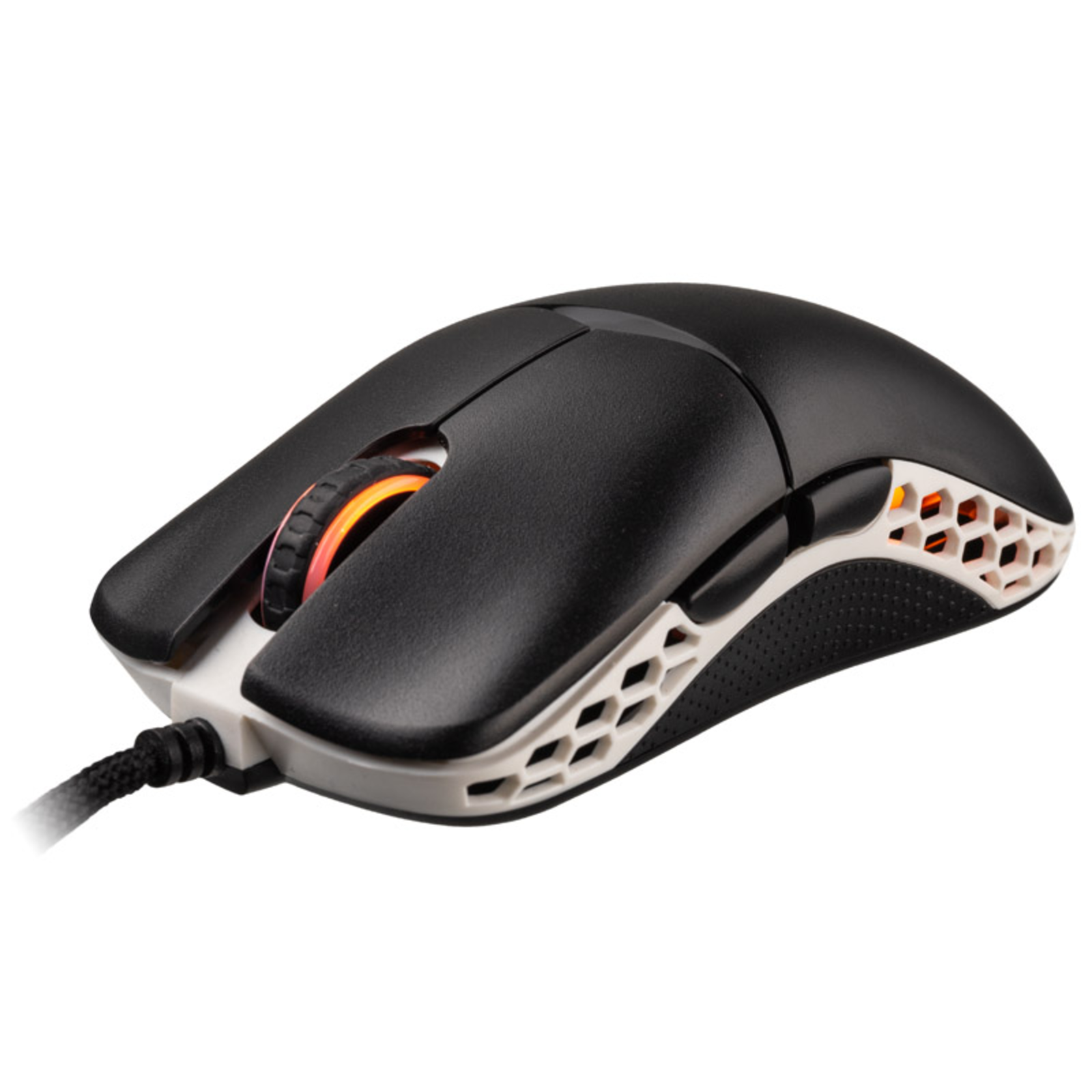 Ducky Feather Gaming Mouse ARGB Huano Switches Black/white