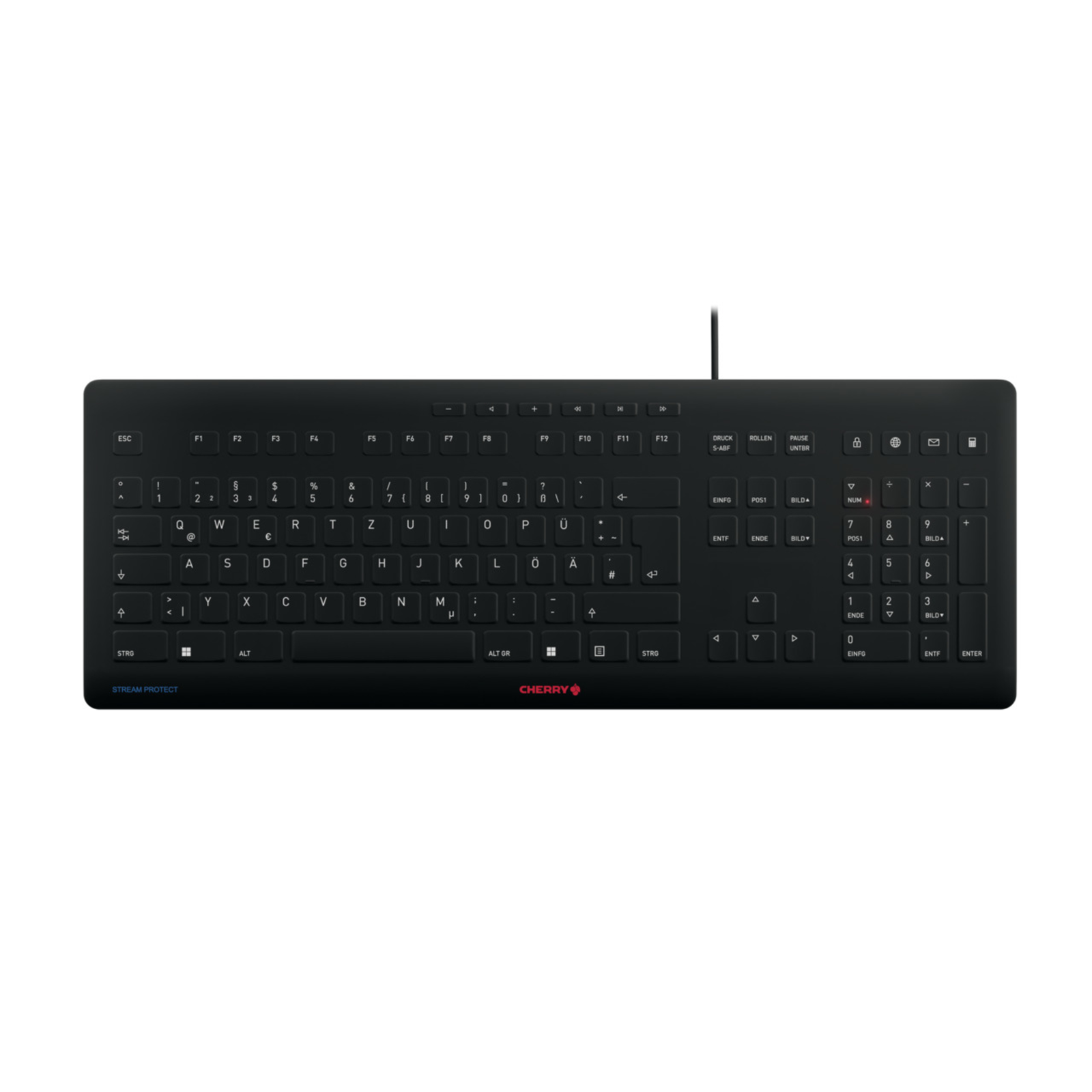 Contour Design Stream keyboard Universal USB QWERTZ German Black