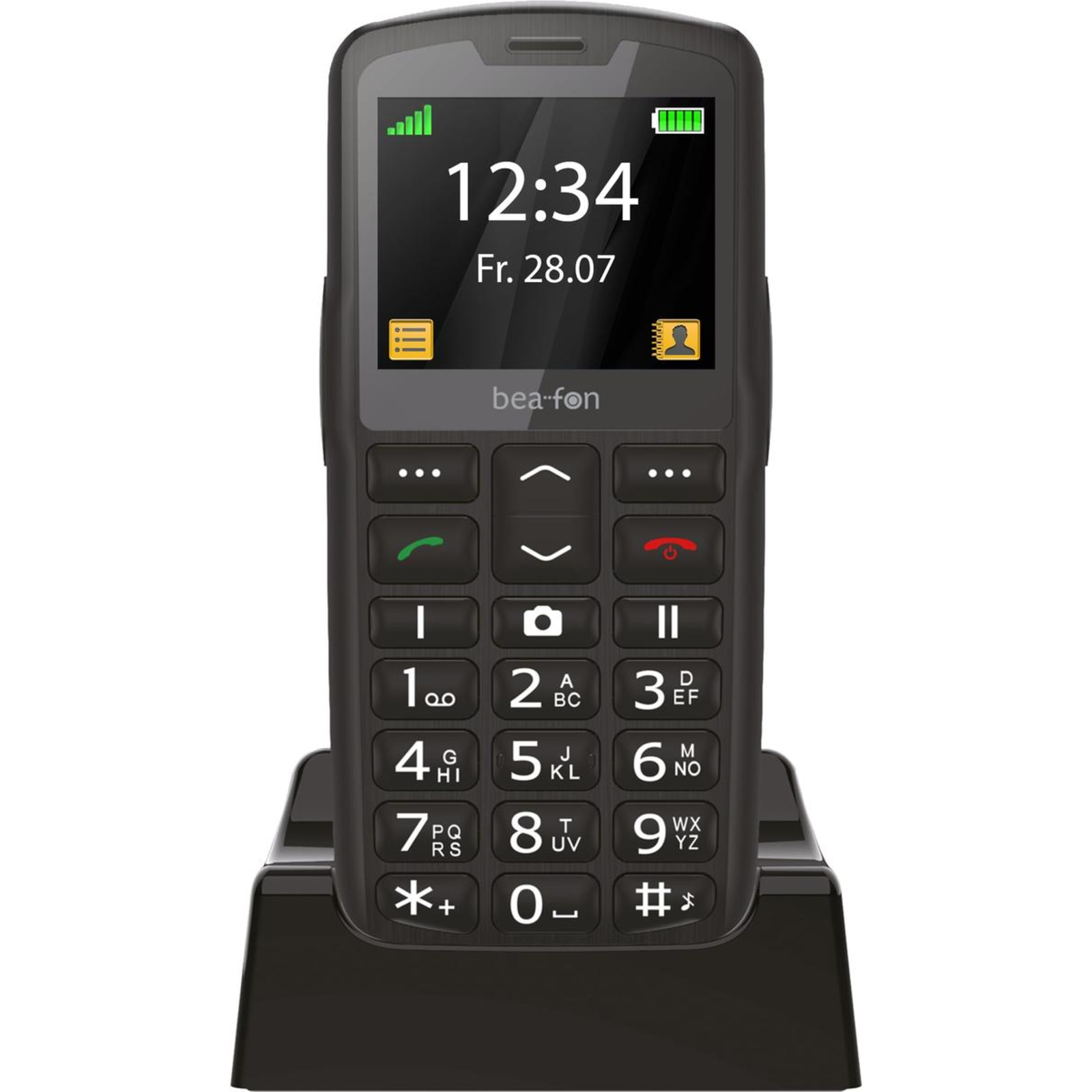 Beafon Silver Line SL260 Feature Phone Dual-Sim Black Silver
