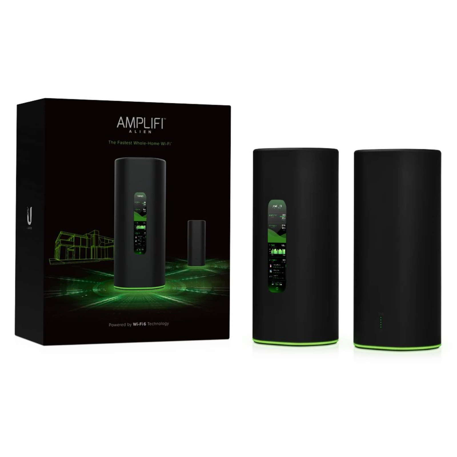 Ubiquiti UBNT AmpliFi Alien router And MeshPoint Afi-ALN 2.4 + 5GHz Dual Band 1xGbE WAN 4xGbE 35W