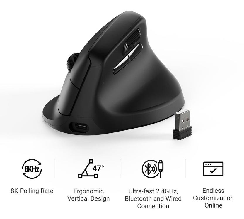 MOUSE USB OPTICAL WRL M5/BLACK M5-A23 KEYCHRON