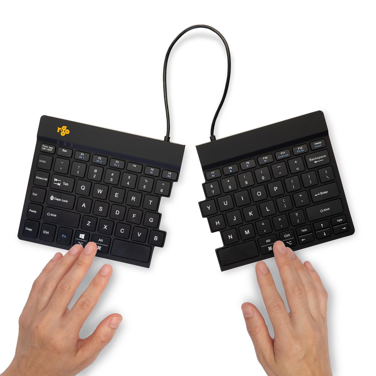 KEYBOARD WRL COMPACT BREAK/BLACK RGOSBUSWLBL R-GO TOOLS