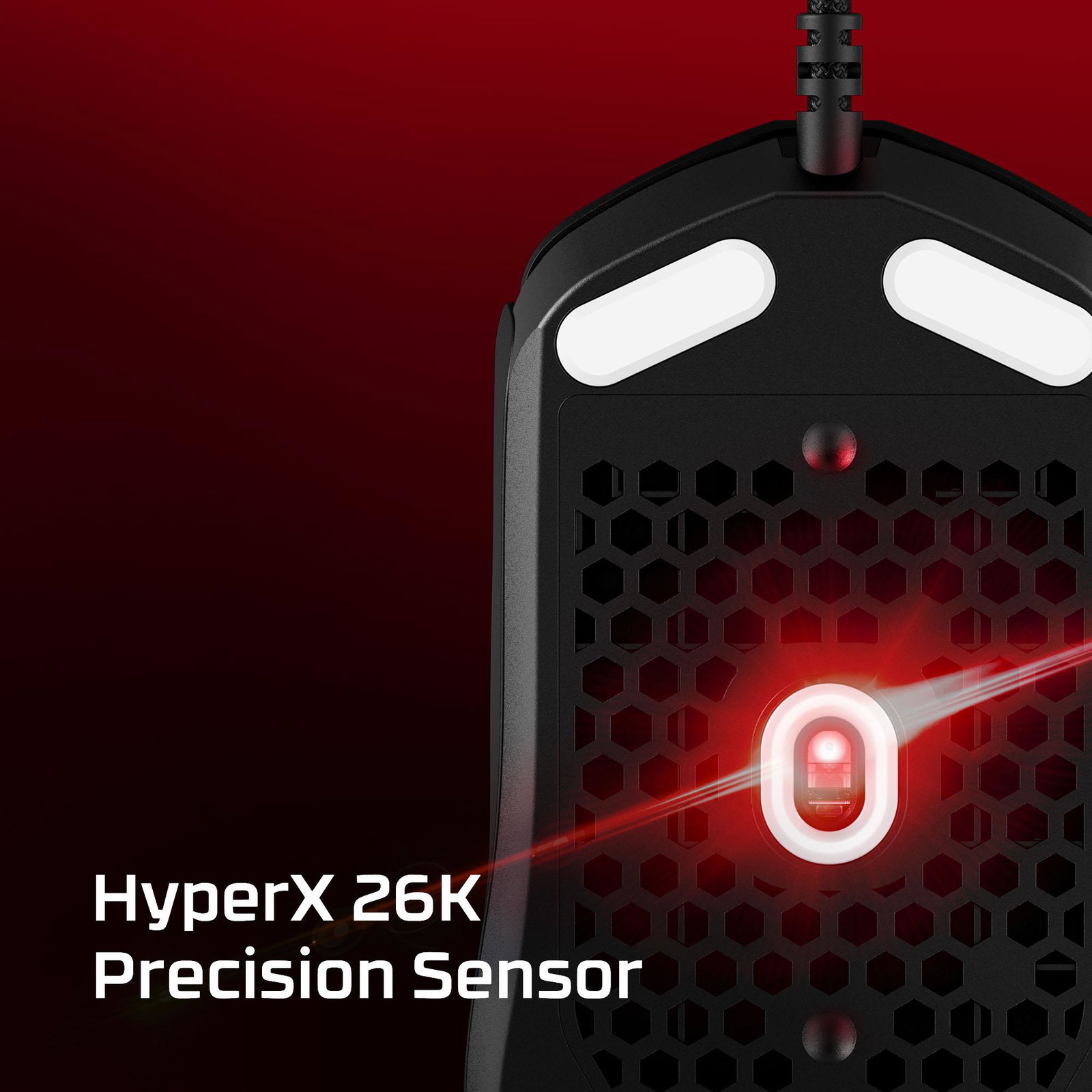 MOUSE USB OPTICAL PULSEFIRE/HASTE 2 WHITE HYPERX