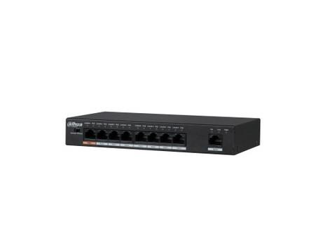 Switch DAHUA Type L2 Desktop/pedestal Rack 1x10Base-T 100Base-TX 1000Base-T PoE ports 8 96 Watts DH-PFS3009-8ET1GT-96-V2