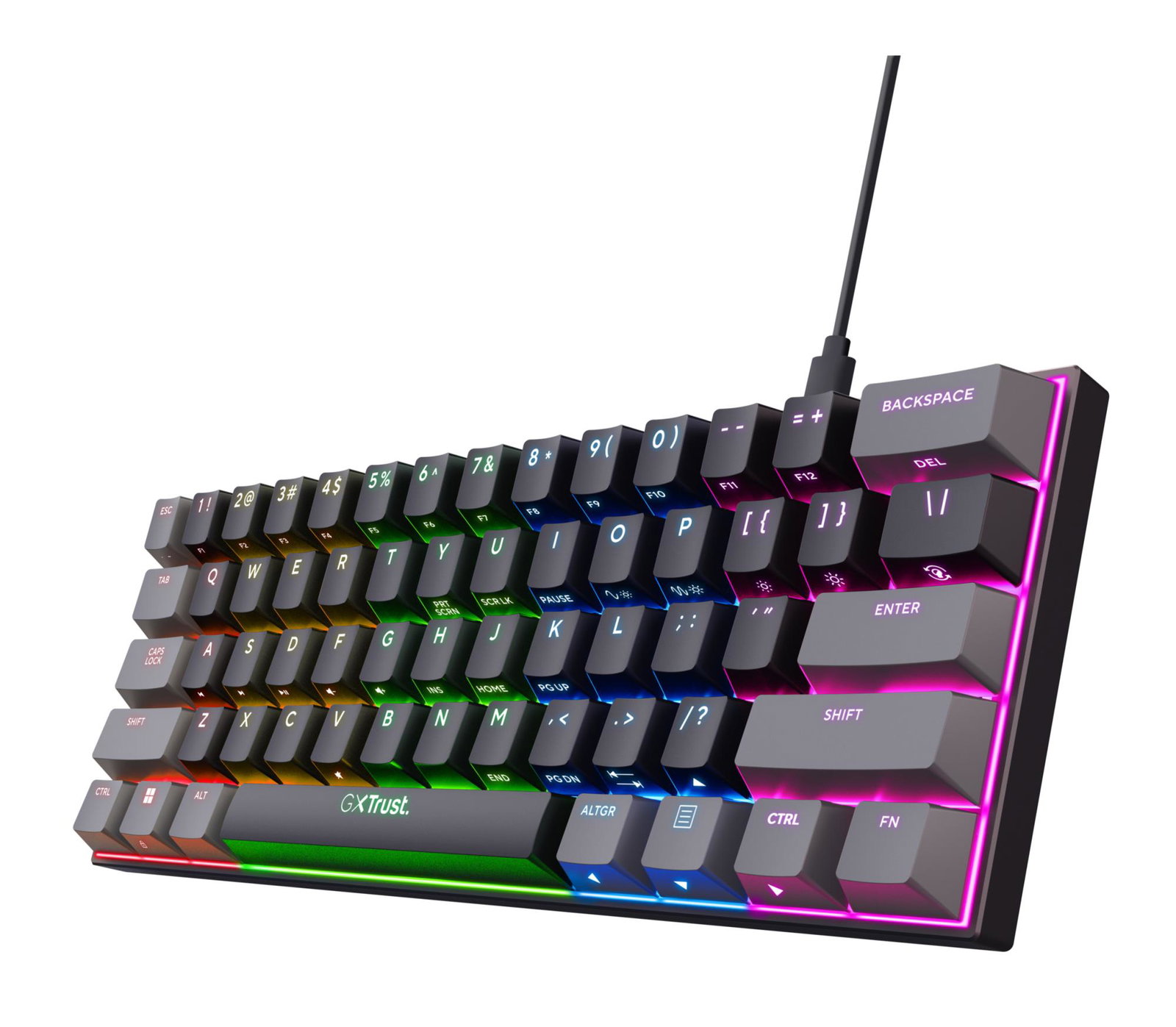 Trust GXT 867 Acira keyboard Gaming USB QWERTY US English Black