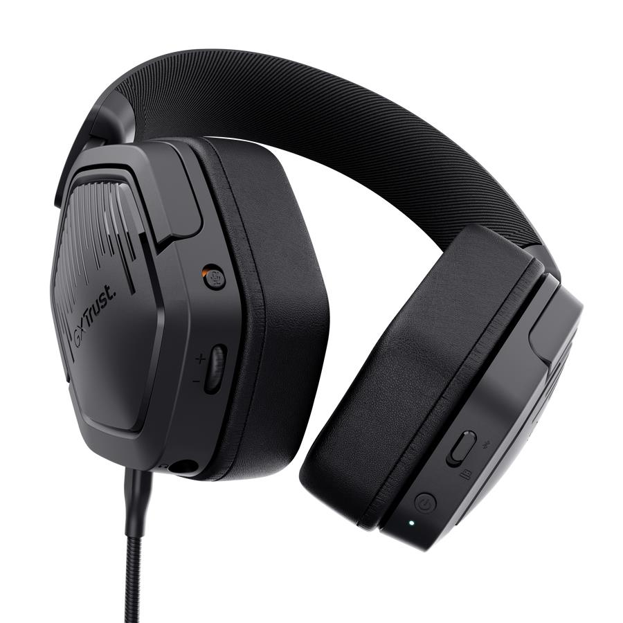 Trust GXT 493PS Carus Headset Wired & Wireless Head-band Gaming Bluetooth Black