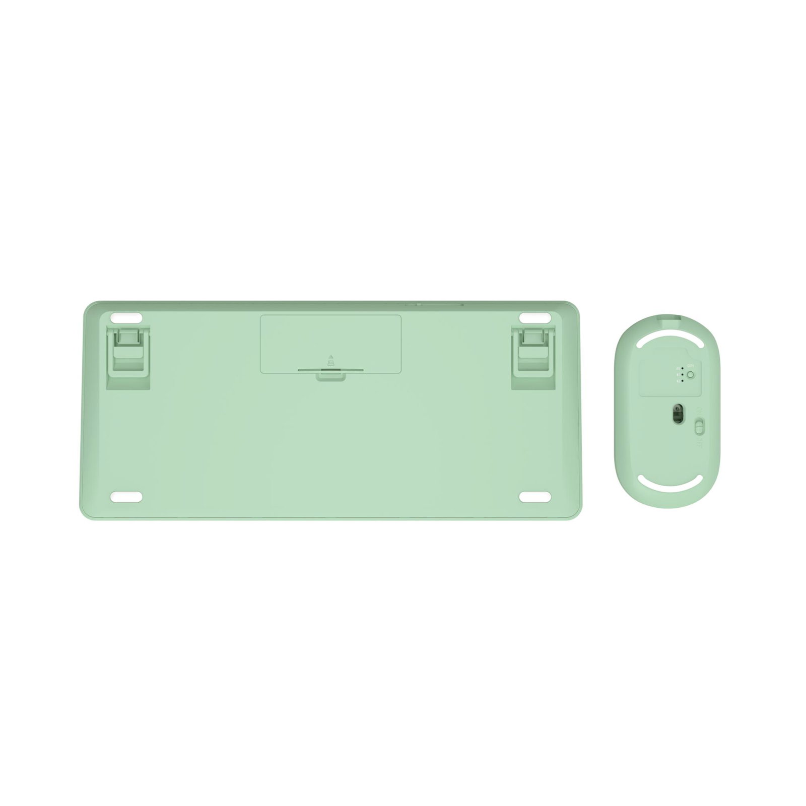 Trust Lyra keyboard Mouse included Office RF Wireless + Bluetooth QWERTY US English Green