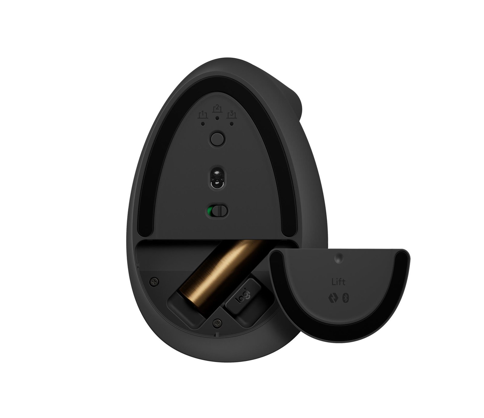 MOUSE USB WRL LIFT RIGHT/GRAPHITE 910-006473 LOGITECH