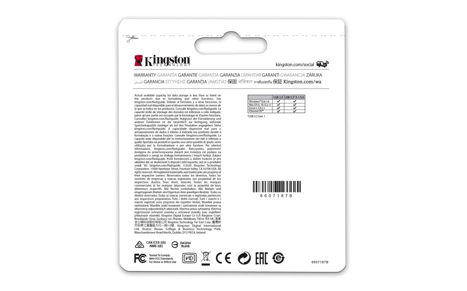 MEMORY DRIVE FLASH USB3.2 256G/MICRO DTMC3G2/256GB KINGSTON