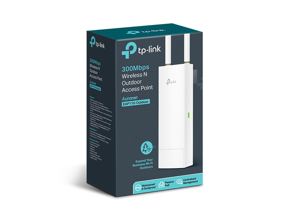 Access Point TP-LINK 300 Mbit/s 1xLAN ports 2xAntennas quantity EAP110-OUTDOOR