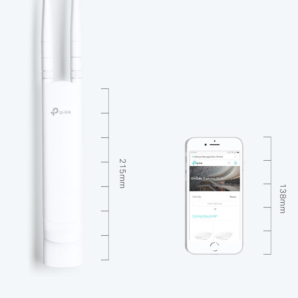Access Point TP-LINK 300 Mbit/s 1xLAN ports 2xAntennas quantity EAP110-OUTDOOR