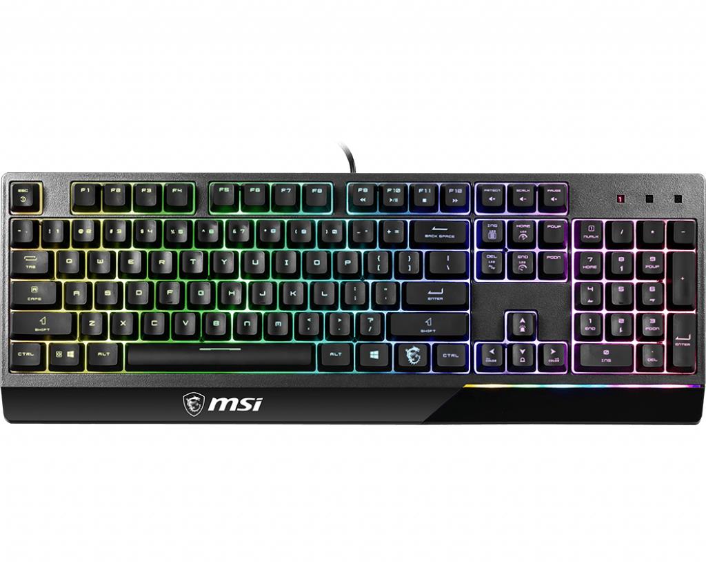 MSI Vigor GK30 keyboard Gaming USB QWERTY US International Black