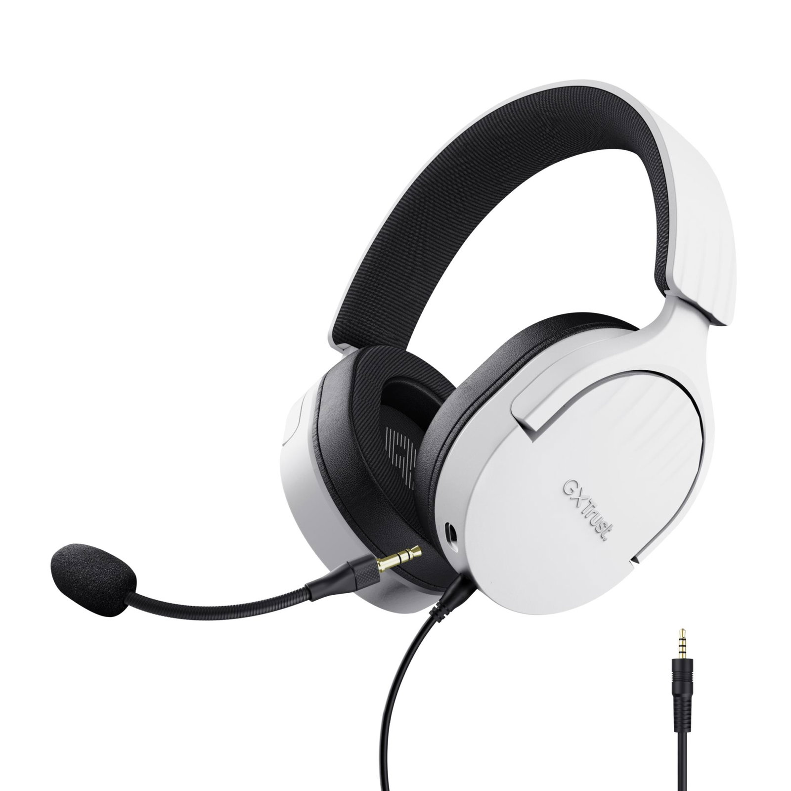 Trust GXT 489W FAYZO Headset Wired Head-band Gaming Black, White