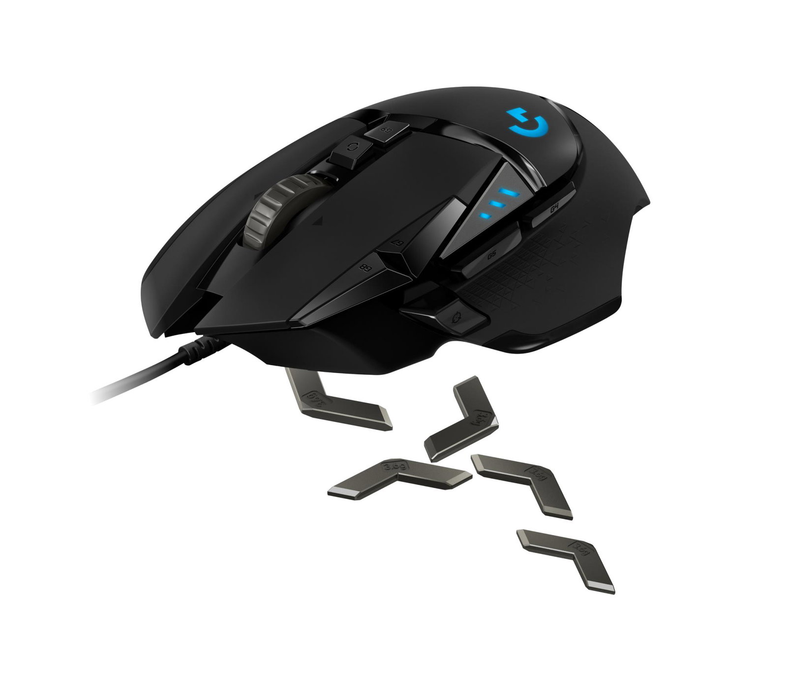 MOUSE USB OPTICAL G502 HERO/BLACK 910-005471 LOGITECH
