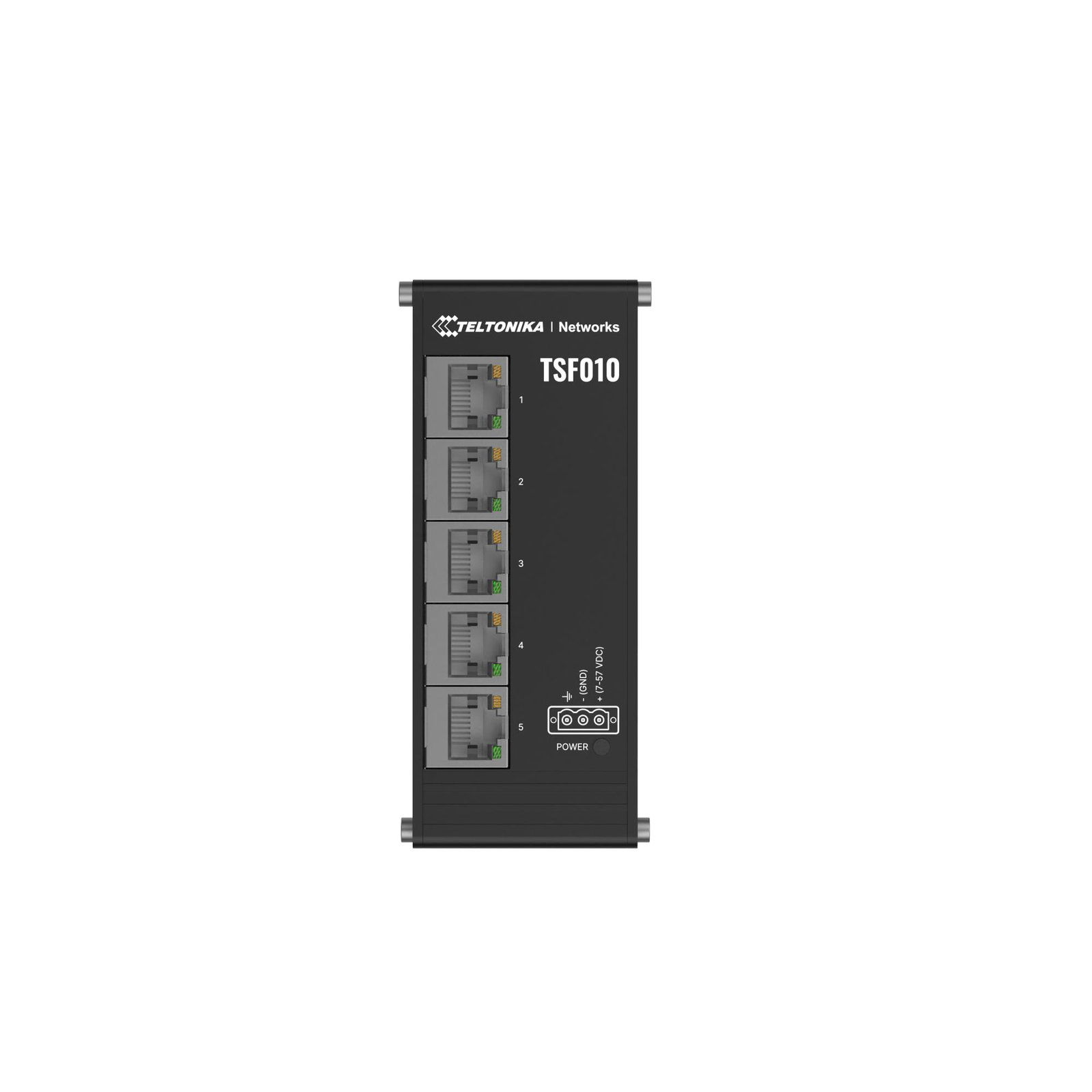 Switch TELTONIKA Switch type Unmanaged Form factor DIN rail 5xRJ-45 ports RJ-45 Ports Type Fast Ethernet (10/100) 5xFast Ethernet (copper) ports quantity TSF010000000