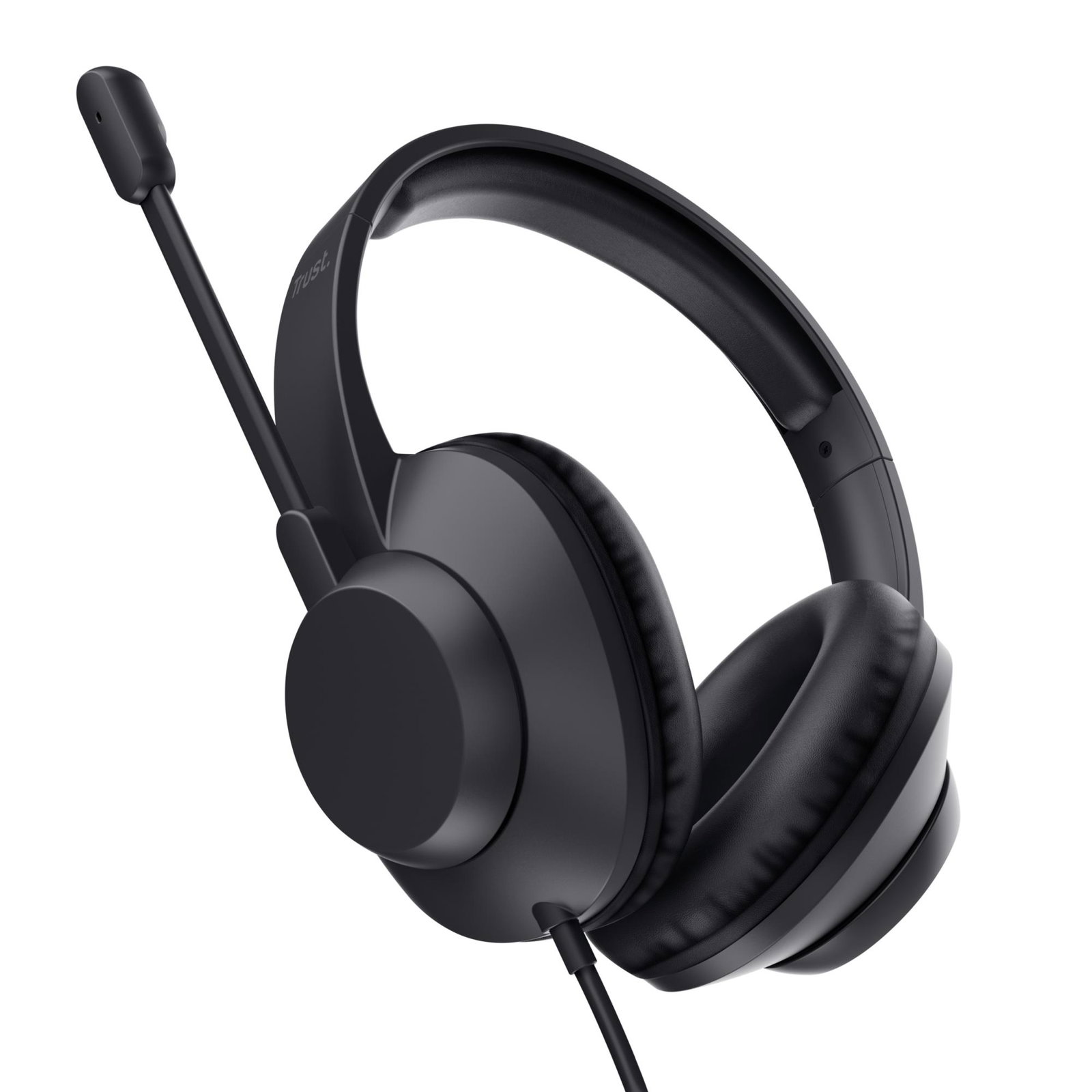 Trust Ayda Max USB Headset Wired Head-band Office/Call center USB Type-C / USB Type-A Black
