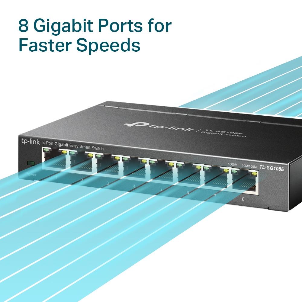Switch TP-LINK 8xRJ45 TL-SG108E
