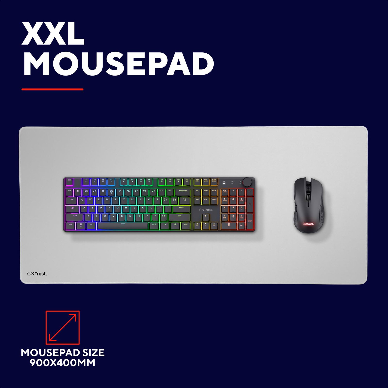 Trust GXT 759W Gaming mouse pad White