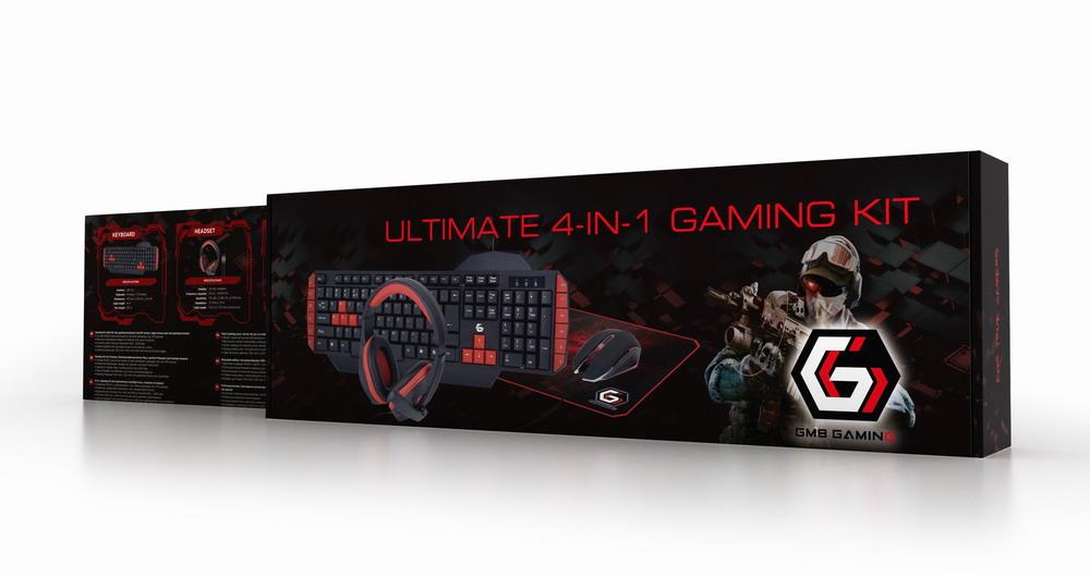 KEYBOARD USB GAMING KIT ENG/ULTIMATE GGS-UMG4-02 GEMBIRD
