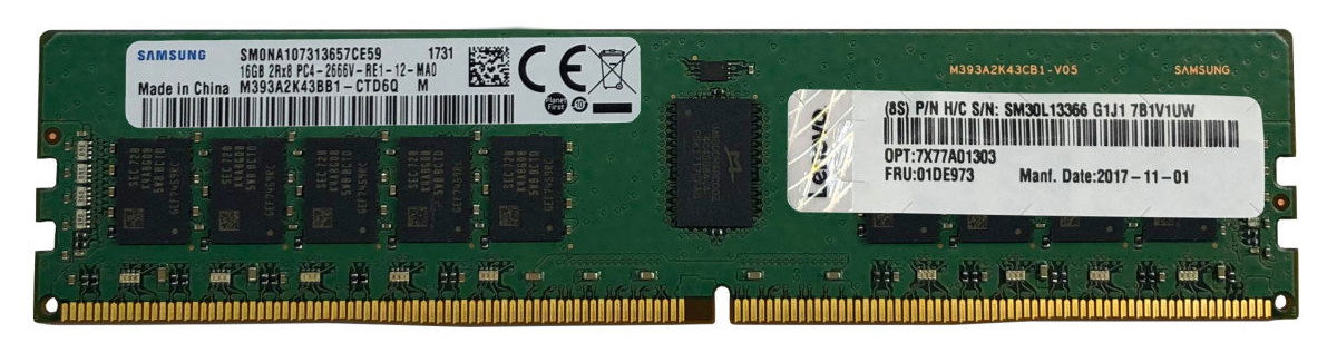 Lenovo ThinkSystem 16GB TruDDR4 3200MHz (2Rx8 1.2V) RDIMM