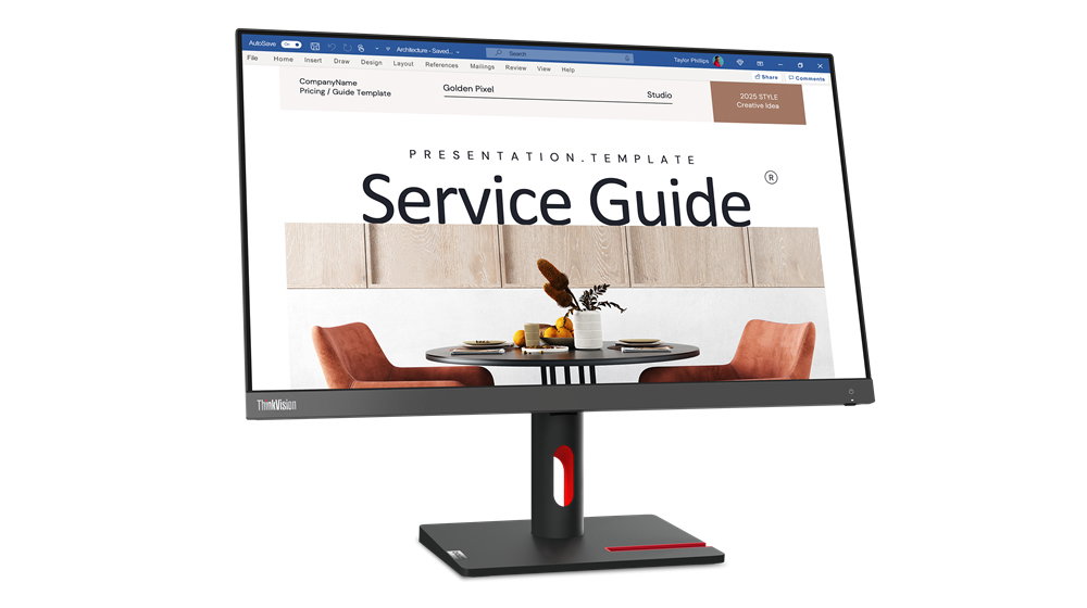 Lenovo Monitor ThinkVision S24i-30 24 FHD Full HD VGA HD-15 HDMI