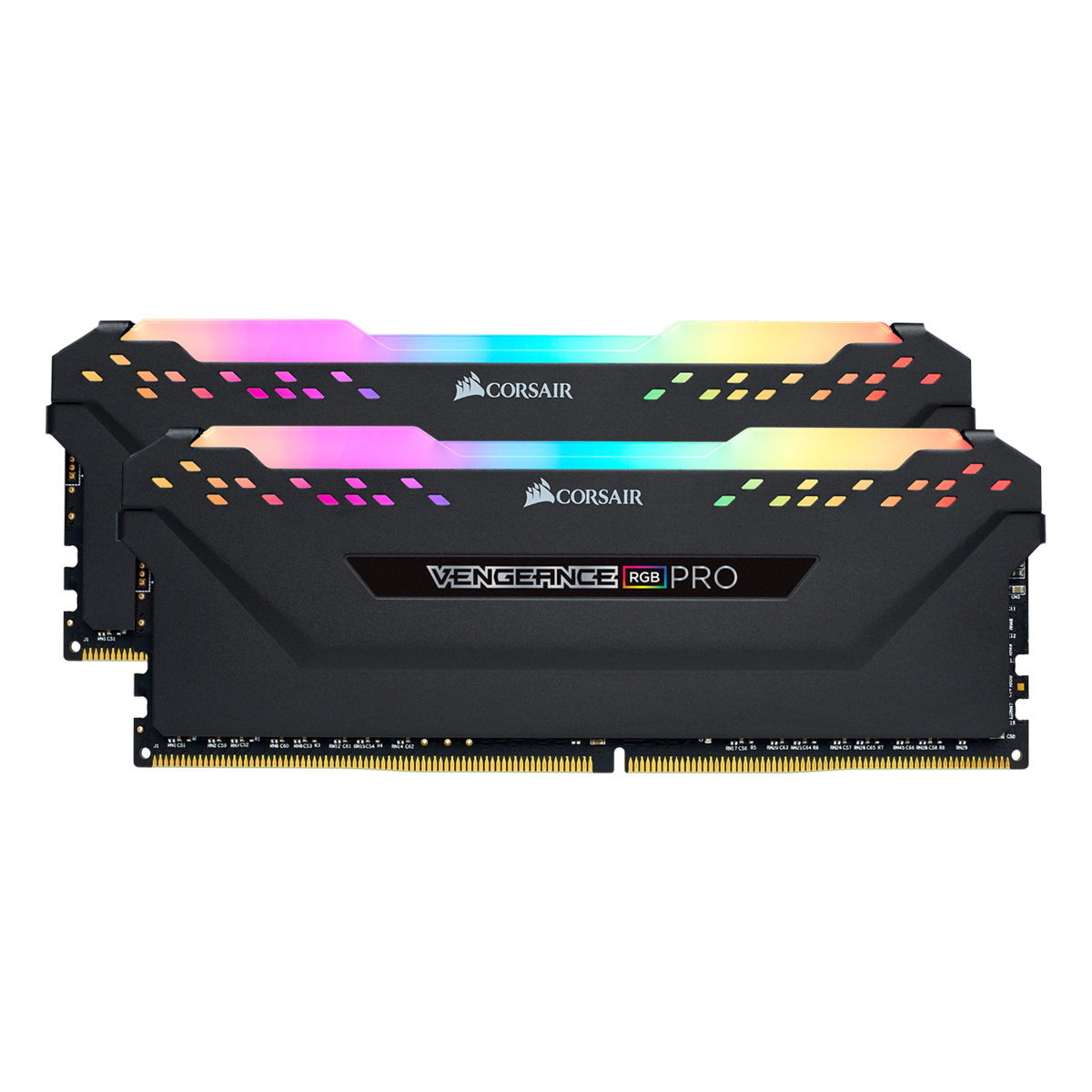 Corsair DIMM 32 GB DDR4-2666 2x 16 GB Dual Kit BlackcmW32GX4M2A2666C16 Vengeance RGB PRO INTEL XMP