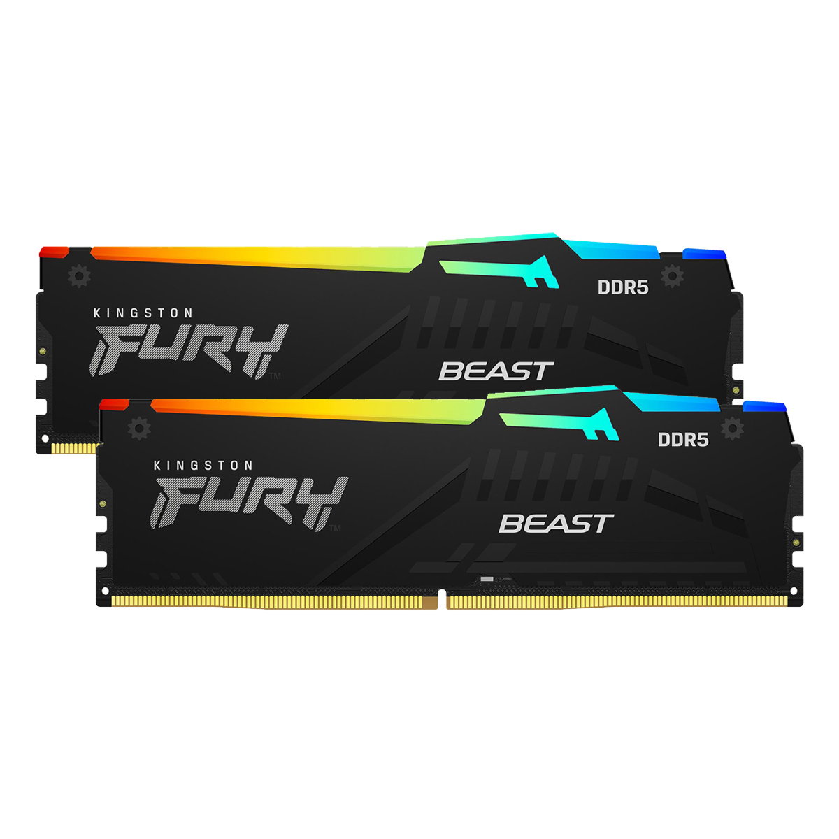 Kingston FURY Beast RGB Black 64GB Kit DDR5-6000 EXPO CL36 DIMM RAM