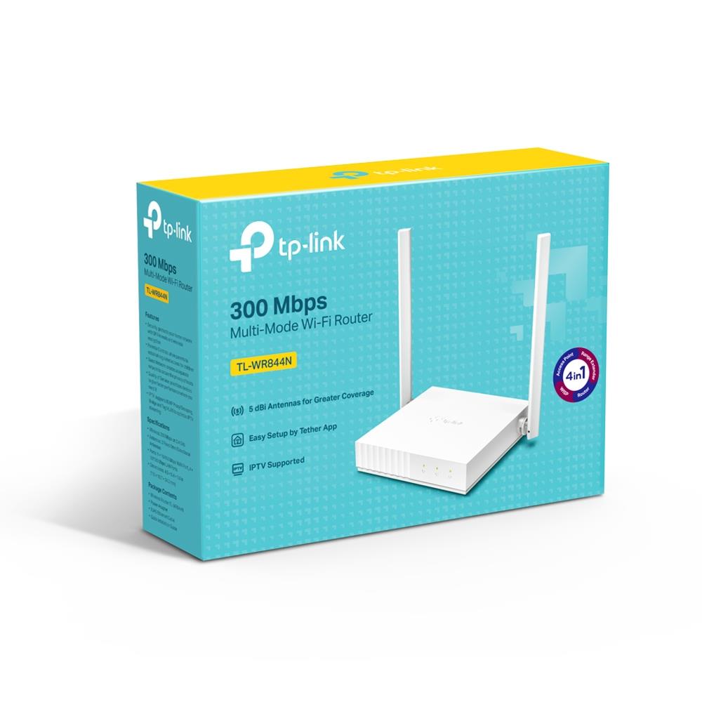 TP-Link TL-WR844N wireless router Fast Ethernet Single-band (2.4 GHz) White