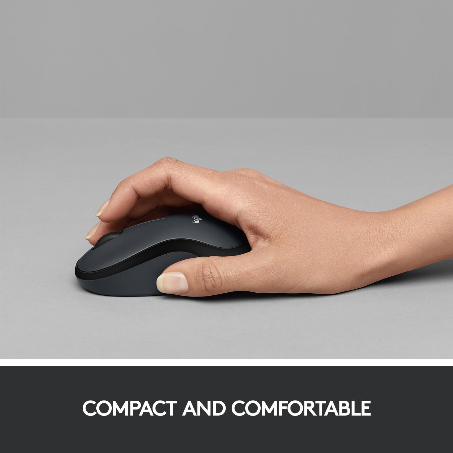MOUSE USB OPTICAL WRL M220/SILENT B/G 910-004878 LOGITECH