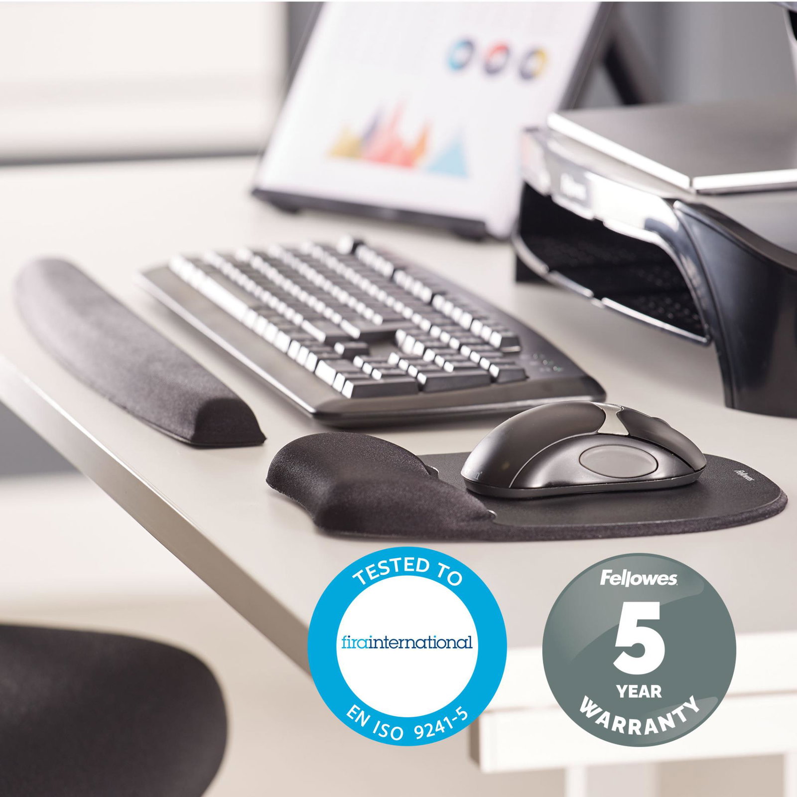 MOUSE PAD MEMORY FOAM/BLACK 9176501 FELLOWES