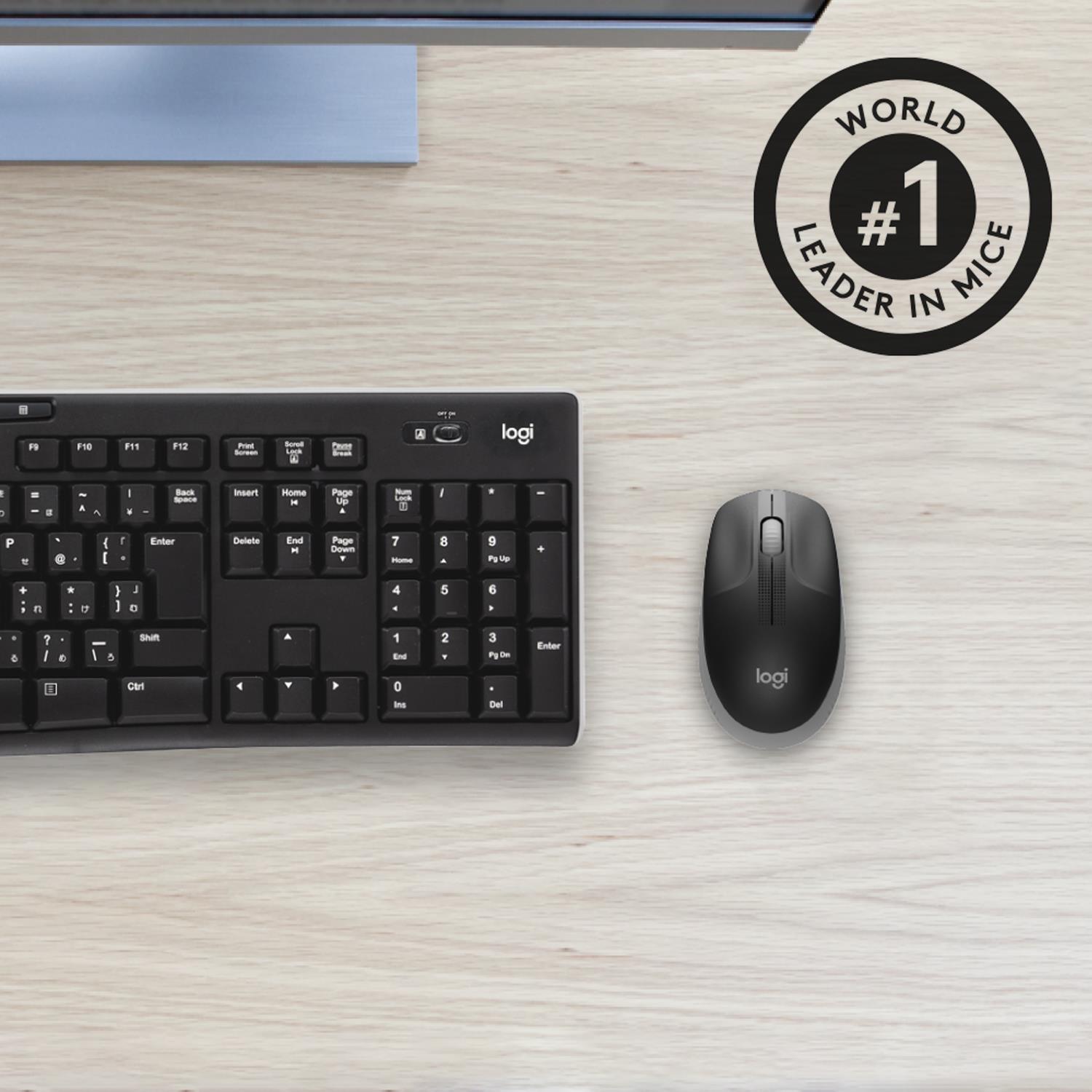MOUSE USB OPTICAL WRL M190/GREY 910-005906 LOGITECH