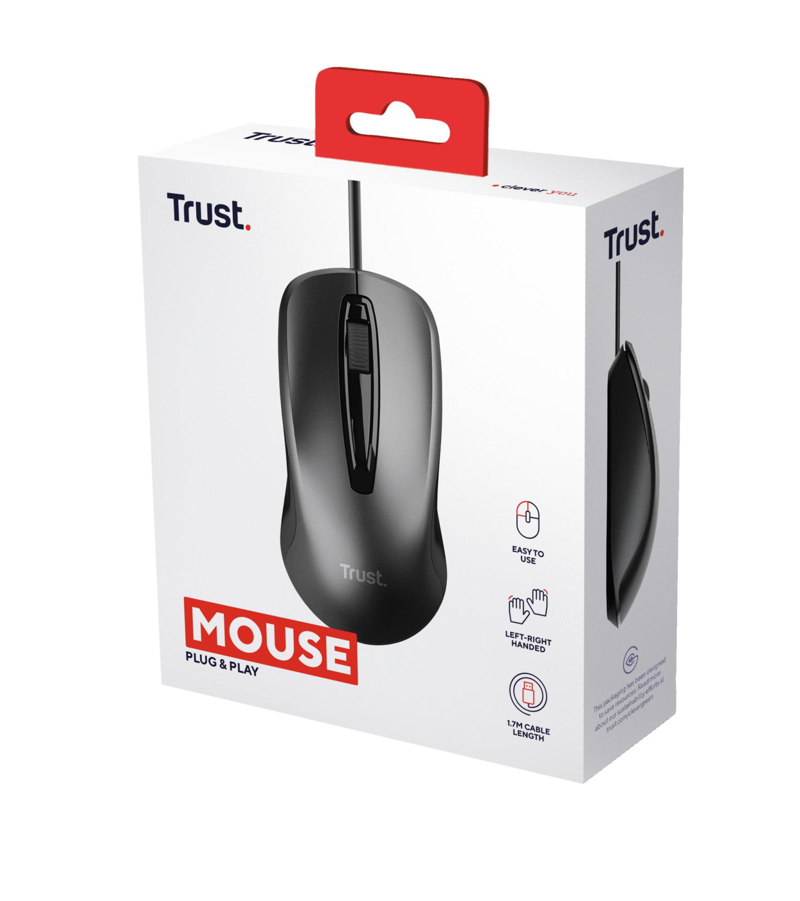 Trust 24657 mouse Office Ambidextrous USB Type-A Optical 1200 DPI