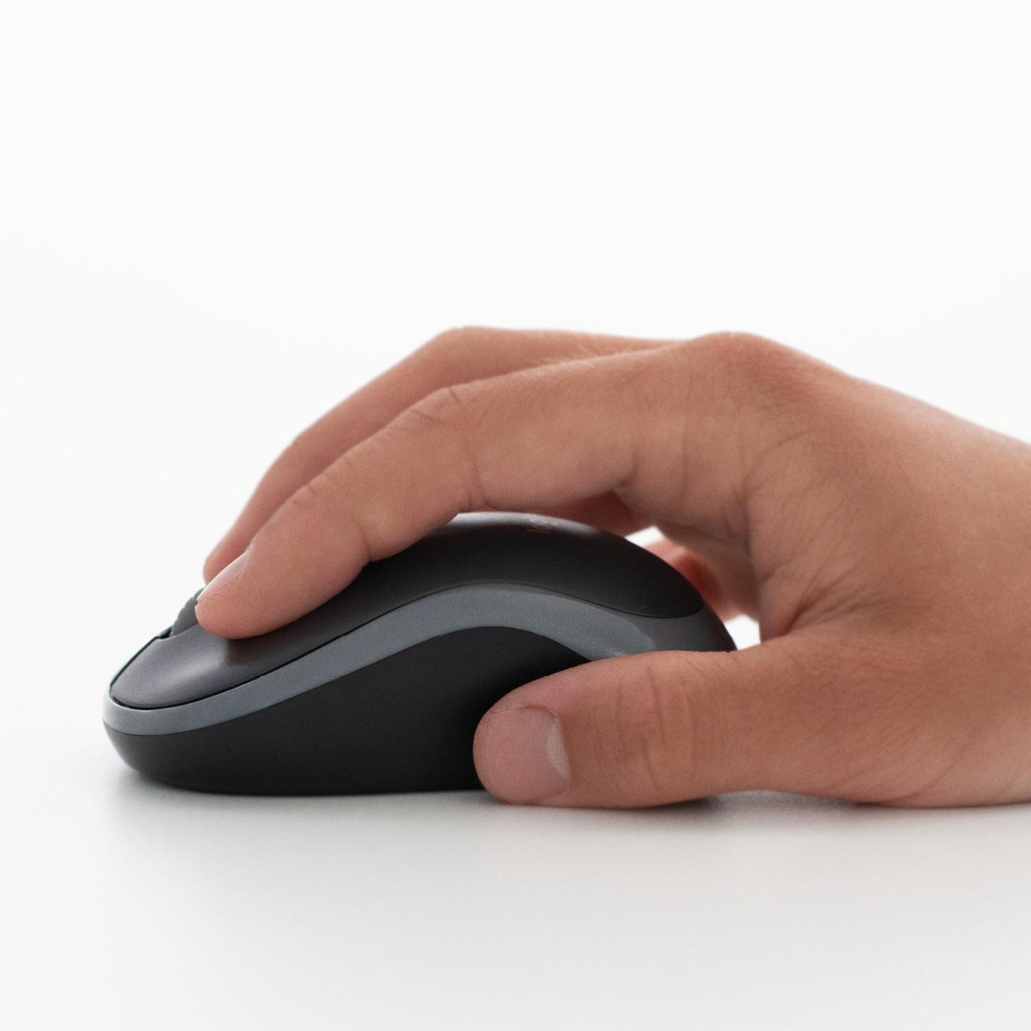 MOUSE USB OPTICAL WRL M185/GREY 910-002238 LOGITECH