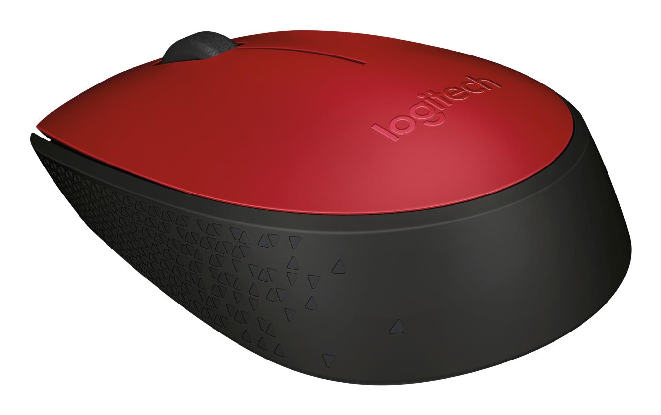 MOUSE USB OPTICAL WRL M171/RED 910-004641 LOGITECH